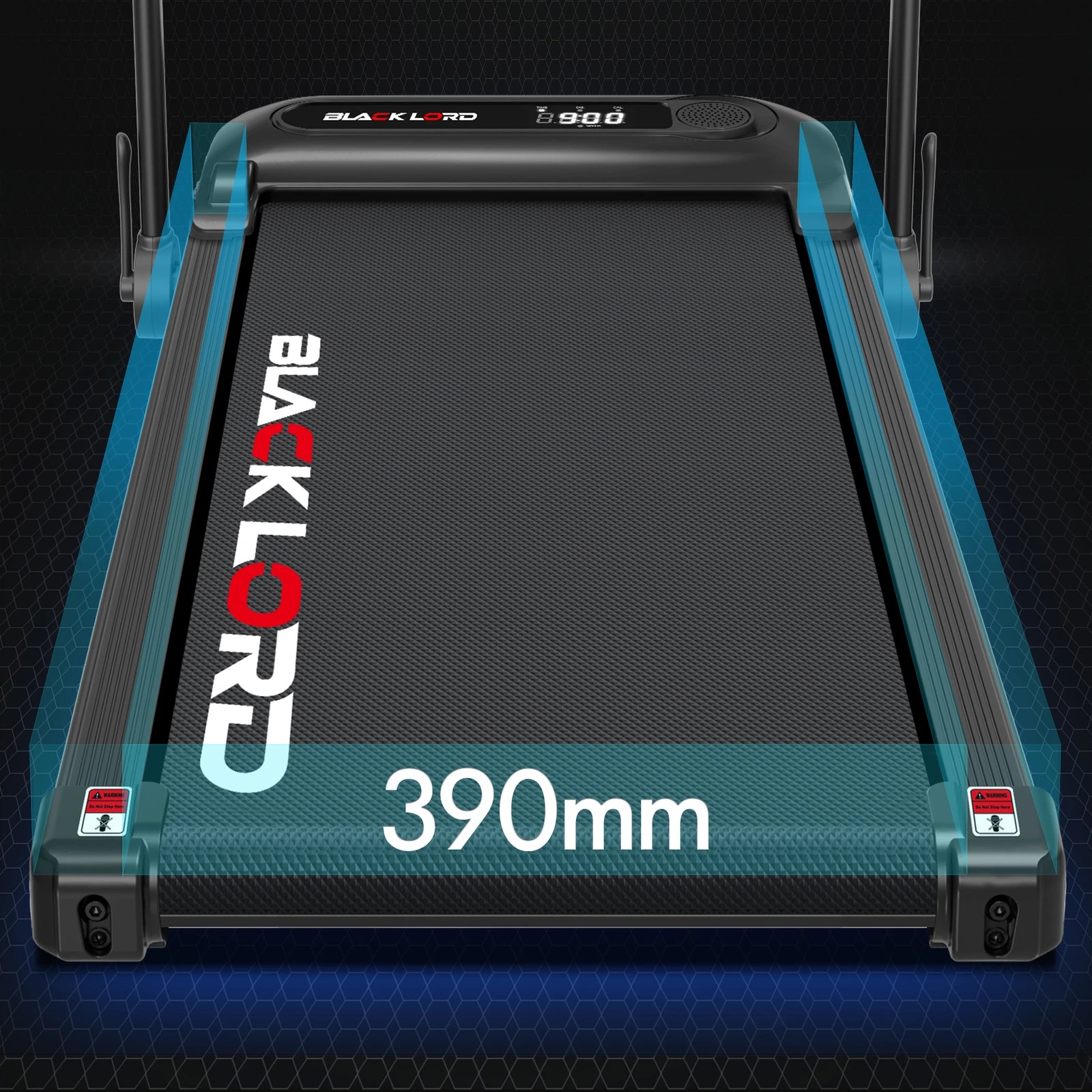 7 Black Lord Treadmill Electric Walking Pad Folding Incline Shock Absorbers - Black, 7 of 10