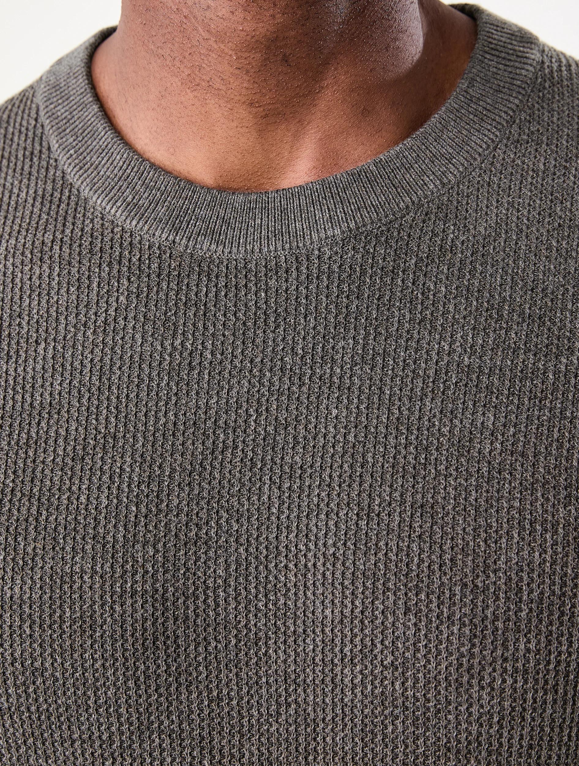 5 Lightweight Crew Neck Knit Jumper Brn Mulch, 5 of 7