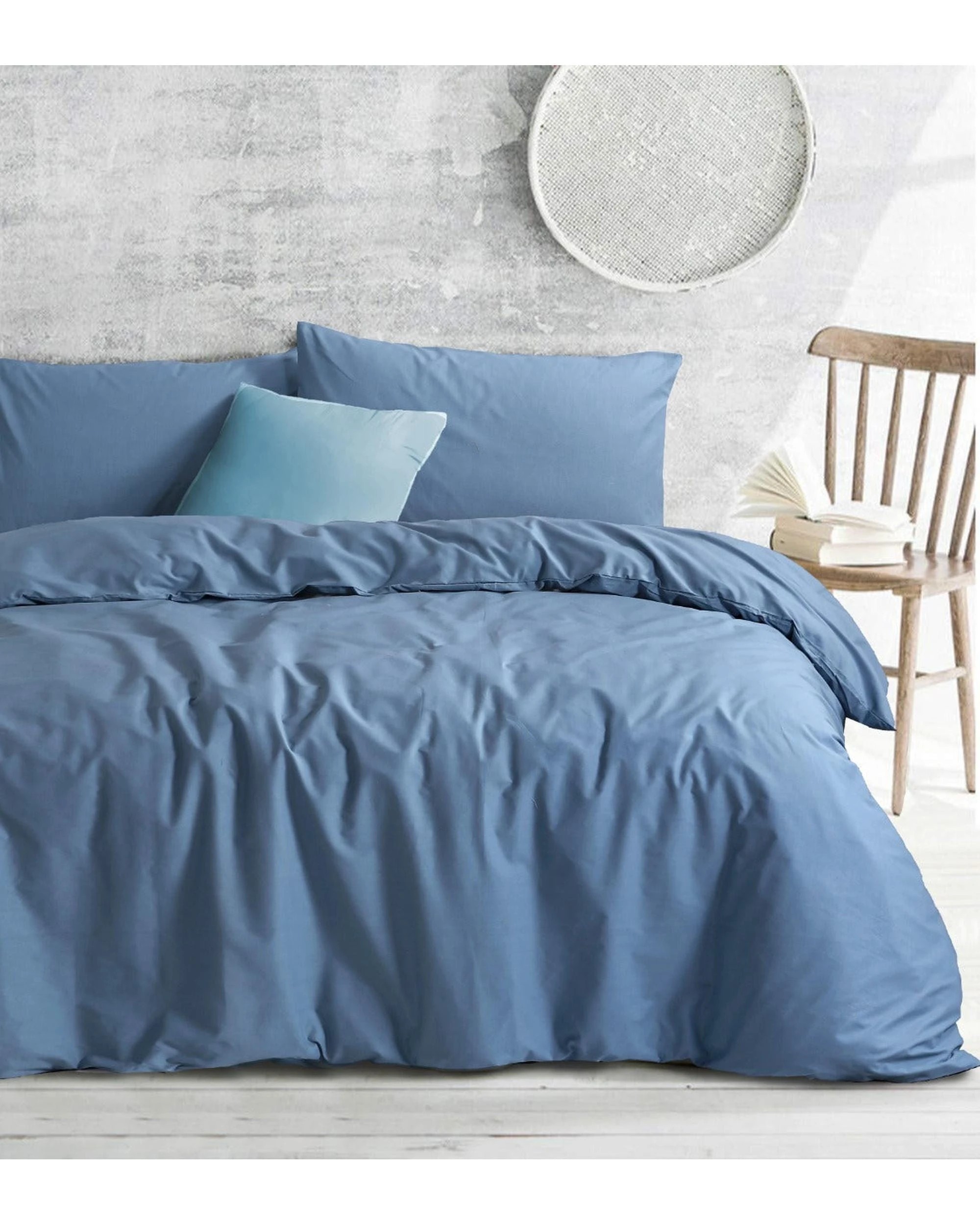 2 Amsons Quilt Cover Set - Queen Bed - Blue, 2 of 2