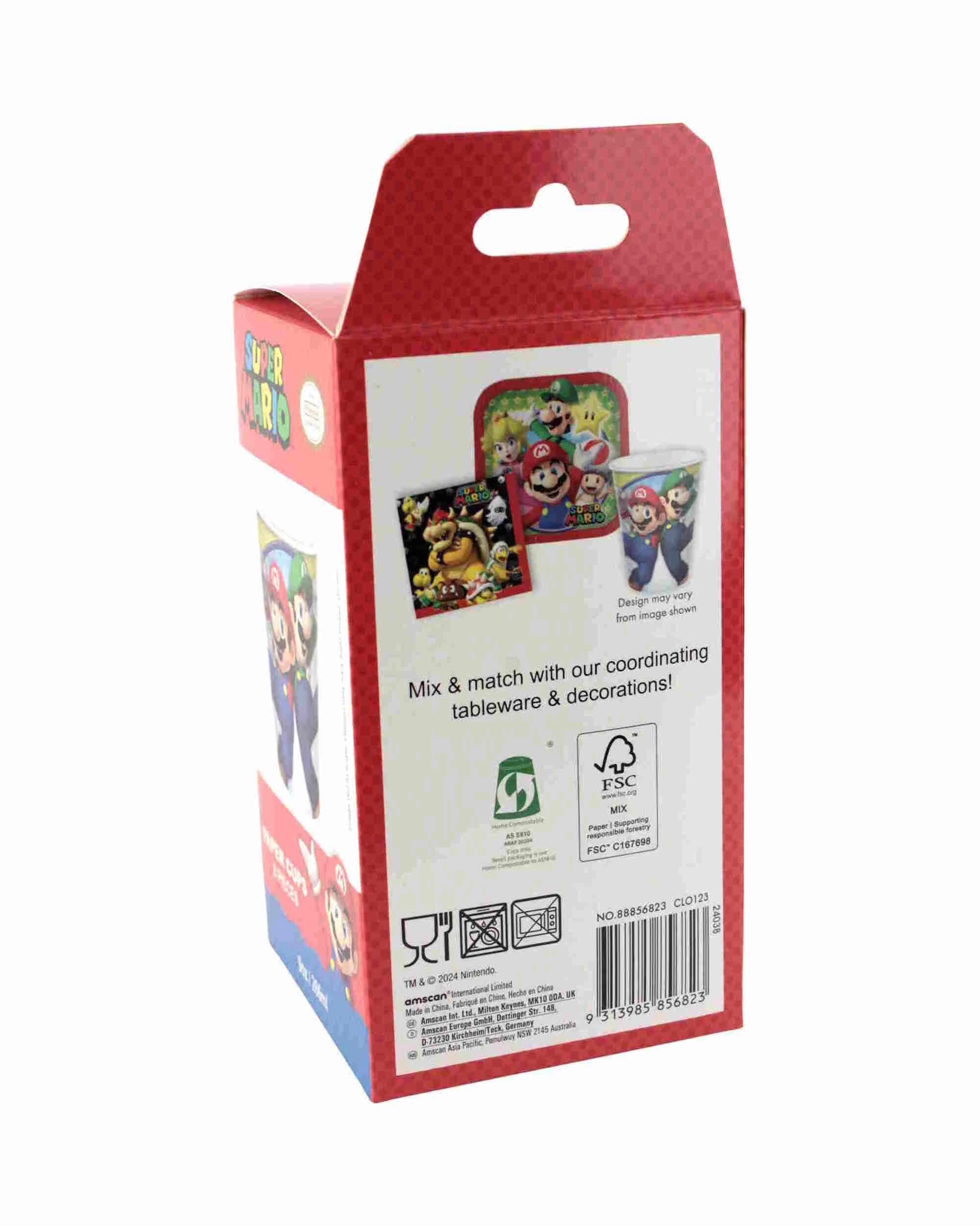 3 Amscan Super Mario Bros. Paper Cups Pack of 8, 3 of 3