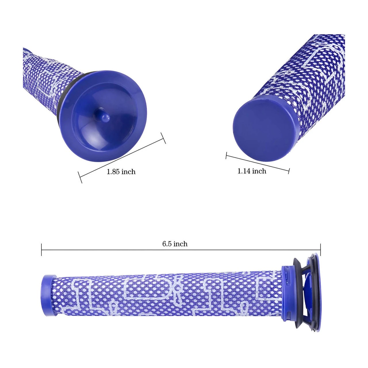 3 Hygieia Pre-Motor Cone Filter For Dyson V6 V7 V8 DC58 DC59 DC61 DC62 Stick Vacuums - Purple, 3 of 3