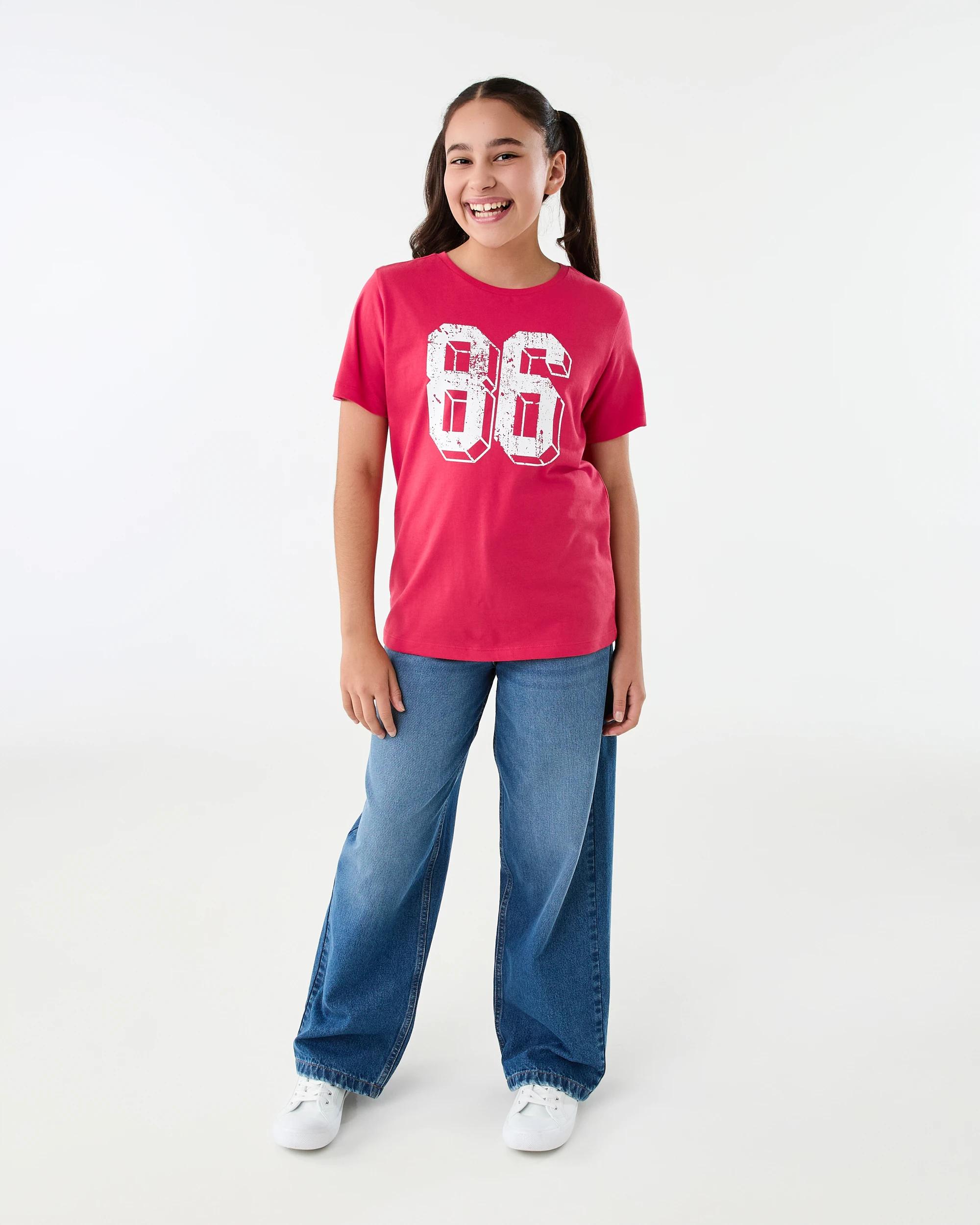 6 Short Sleeve Printed T-shirt Red Number, 6 of 7