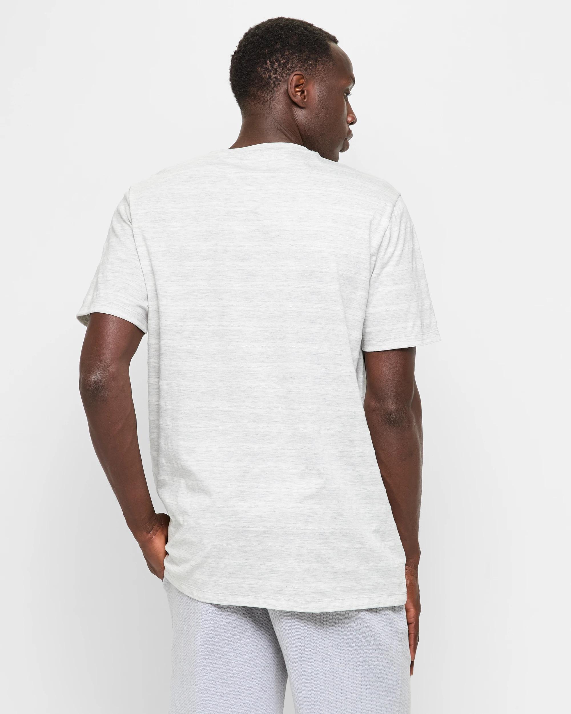 4 Australian Cotton Blend Men's Sleep Jersey T-shirt - Maxx GREY MARLE, 4 of 5