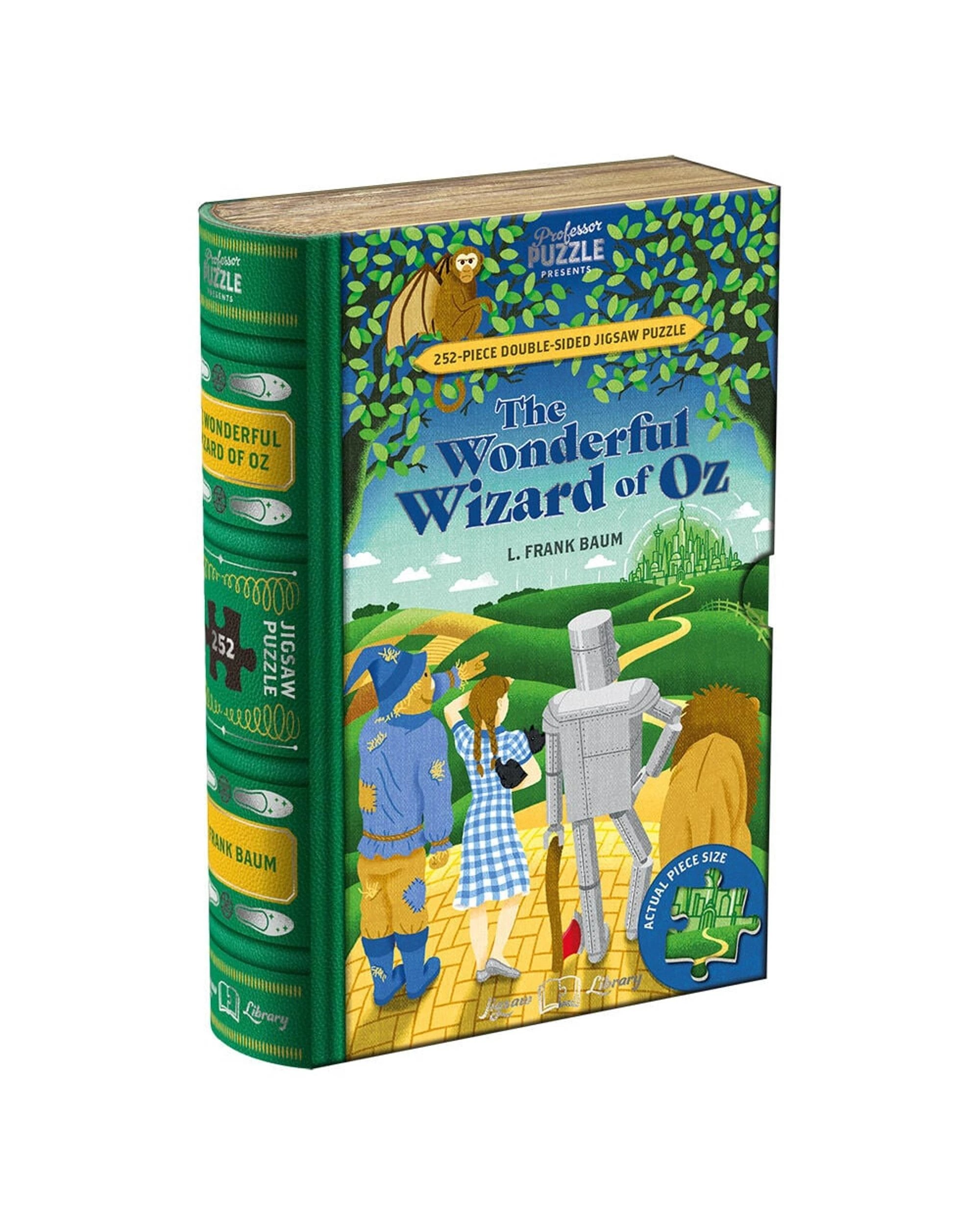 1 Professor Puzzle Jigsaw Library The Wonderful Wizard of Oz 252 Piece Double-Sided Jigsaw Puzzle, 1 of 3