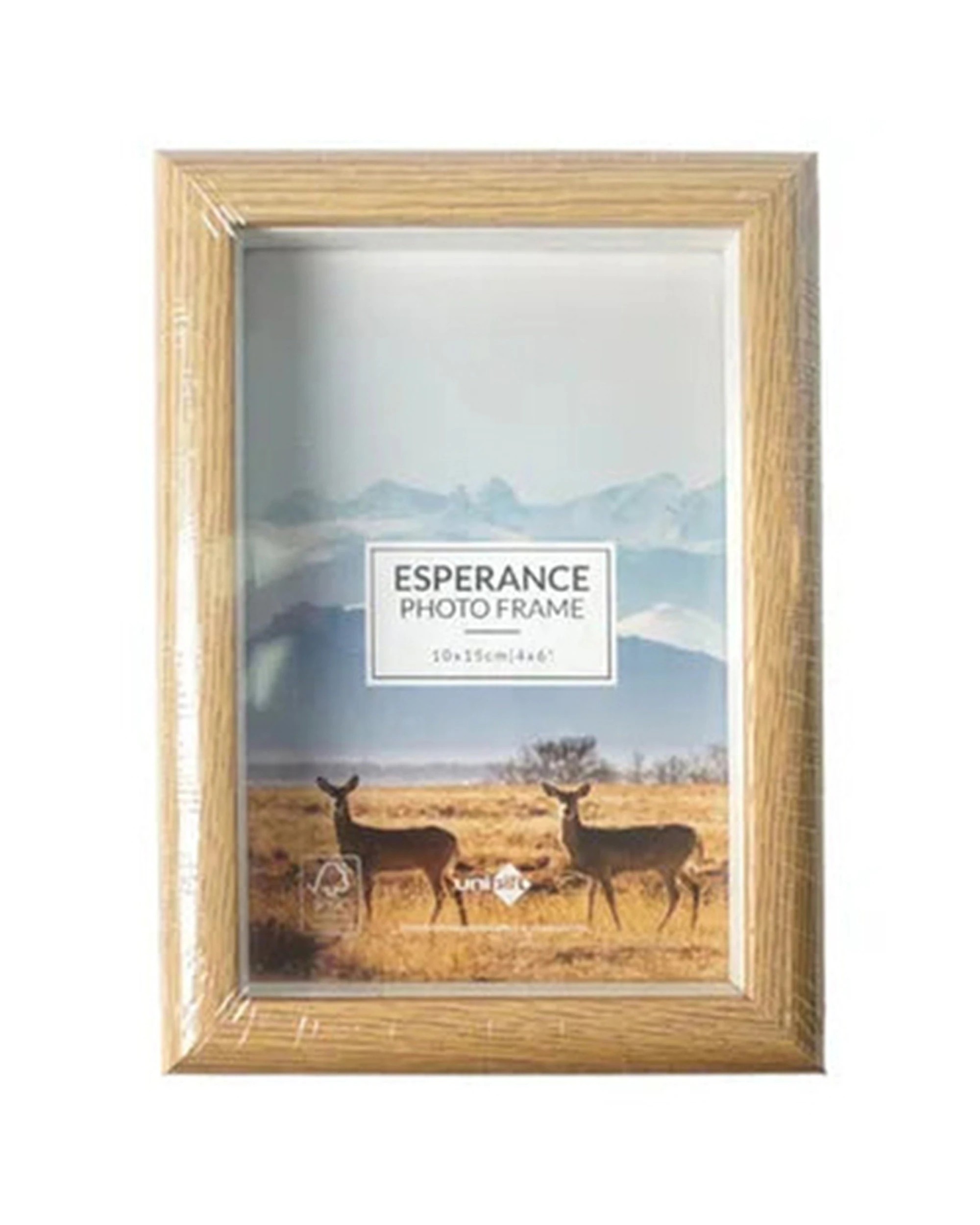 1 Unigift Esperance Freestanding Hanging Portrait Landscape Frame 4x6/10x15cm - Natural, 1 of 1
