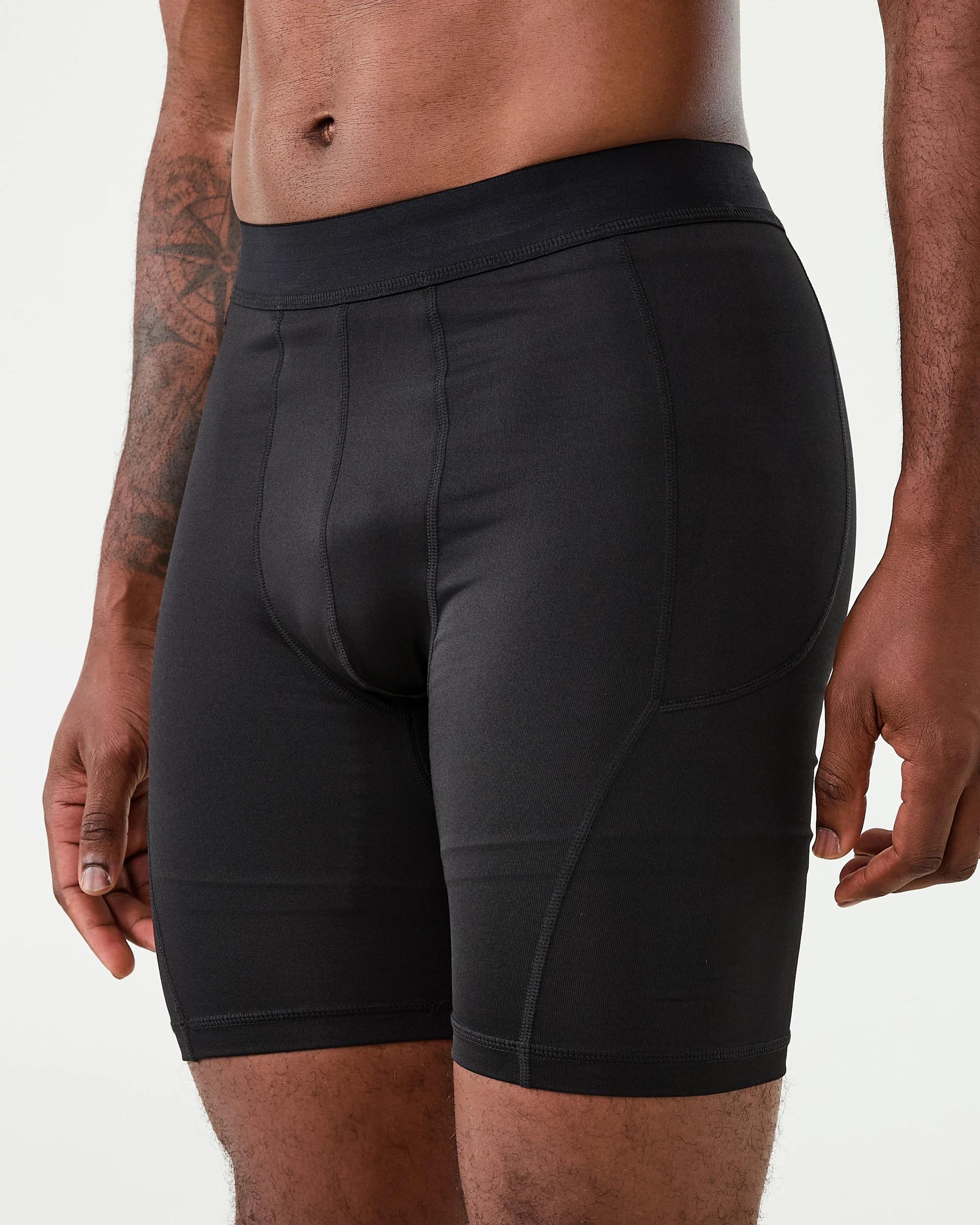 2 Active Mens Training Shorts BLACK, 2 of 6