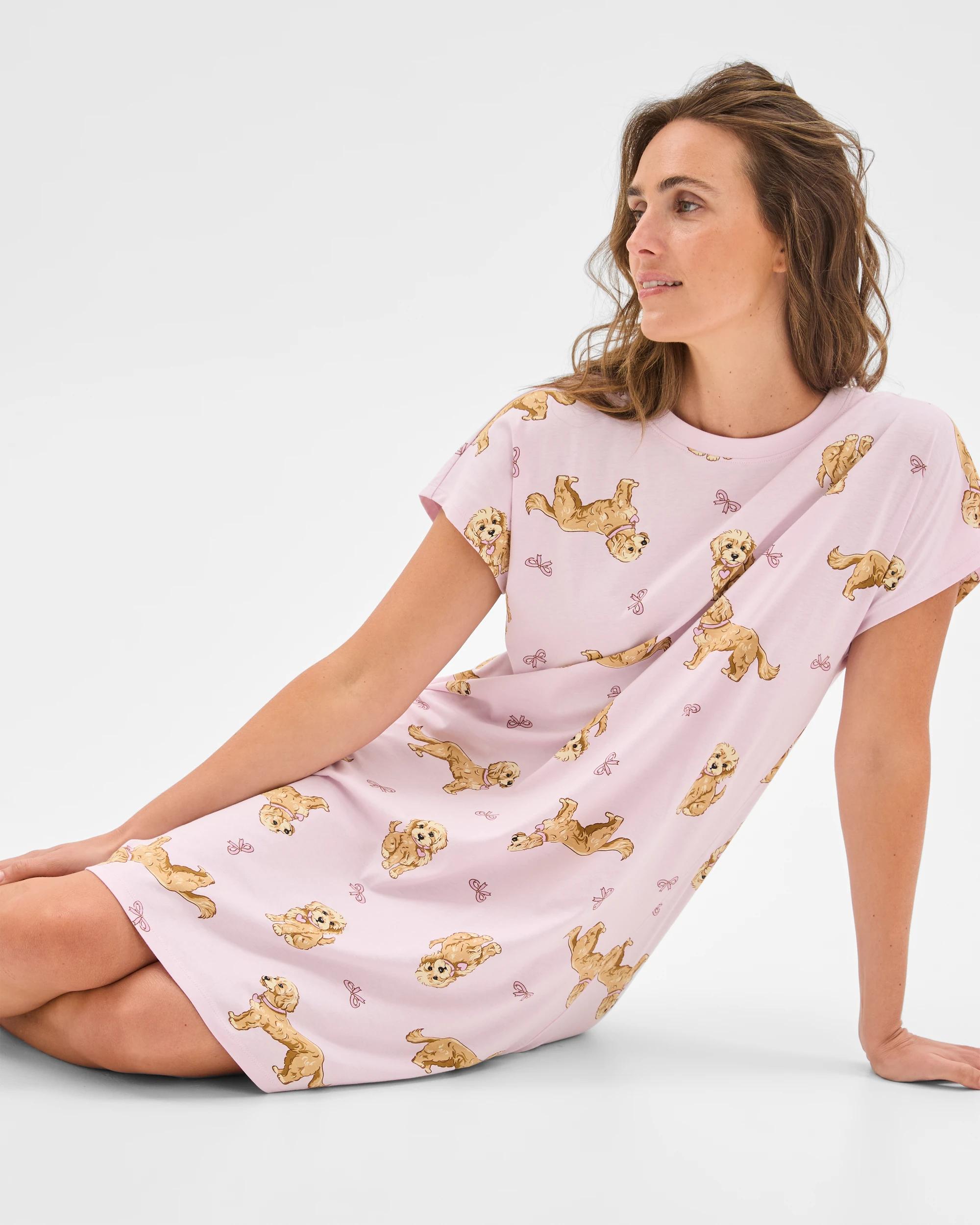 3 Target Woman Australian Cotton Blend T-Shirt Nightie COCKAPOO, 3 of 6