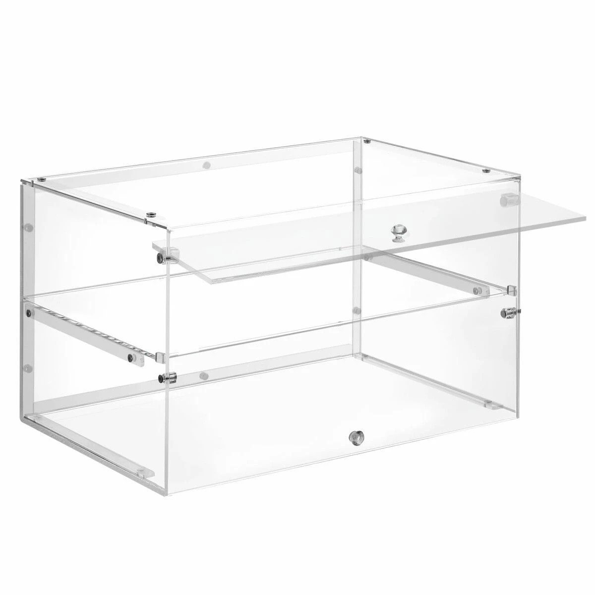 1 LUXSUITE Cake Cabinet Display Cupcake Shelf 2 Tier Unit Acrylic Bakery Case Stand Muffin Donut Pastry Model Toy Showcase, 1 of 1