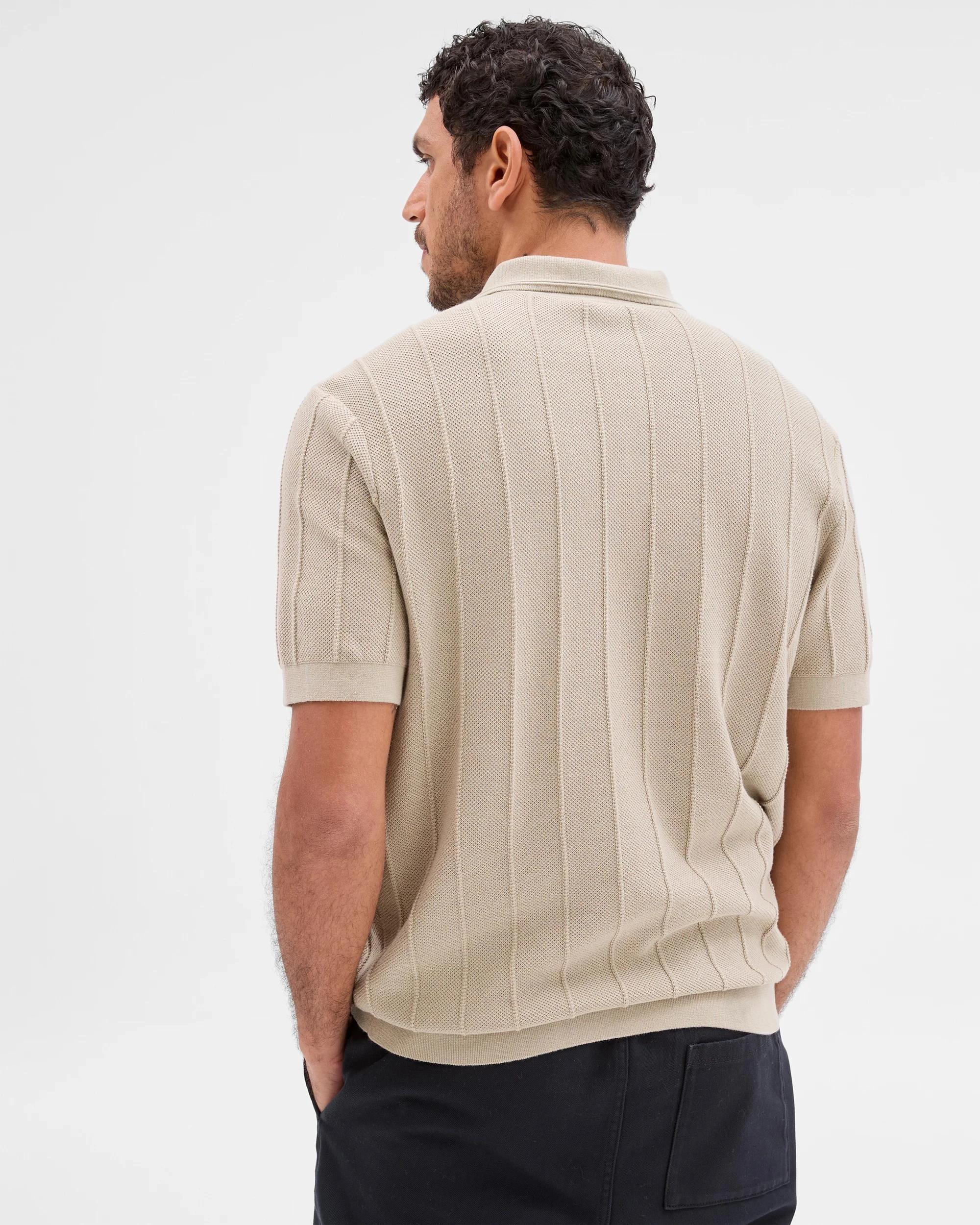 5 Target Australian Cotton Knit Polo Top AGATE GREY, 5 of 5