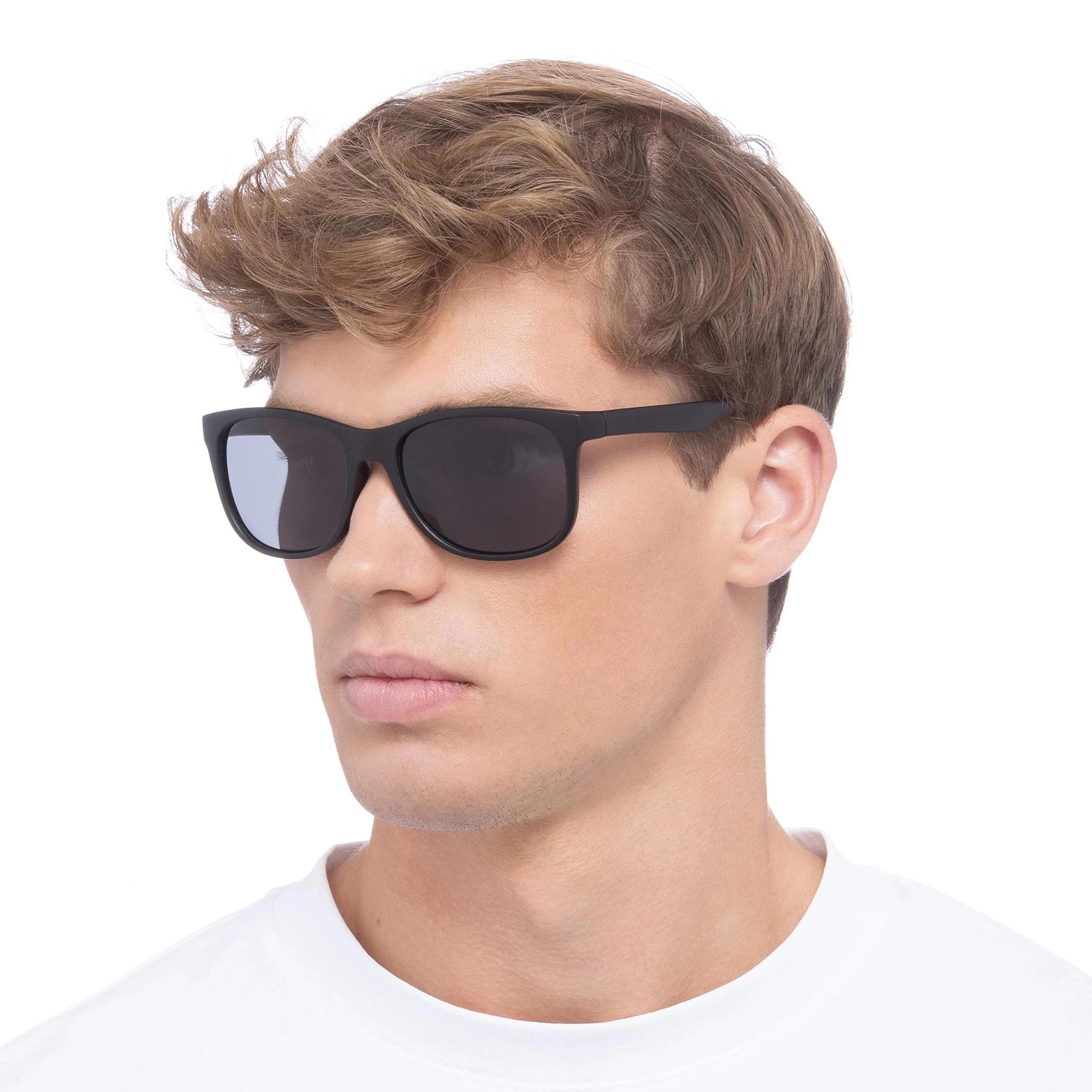 2 SOLARIZED® Mens Comfort D-Frame Sunglasses BLACK, 2 of 2