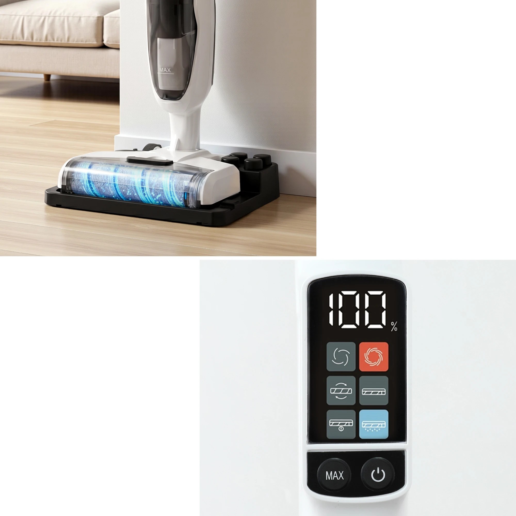8 Devanti Cordless Wet Dry Vacuum Mop plus Coffee Maker Machine Espresso - Multi, 8 of 8