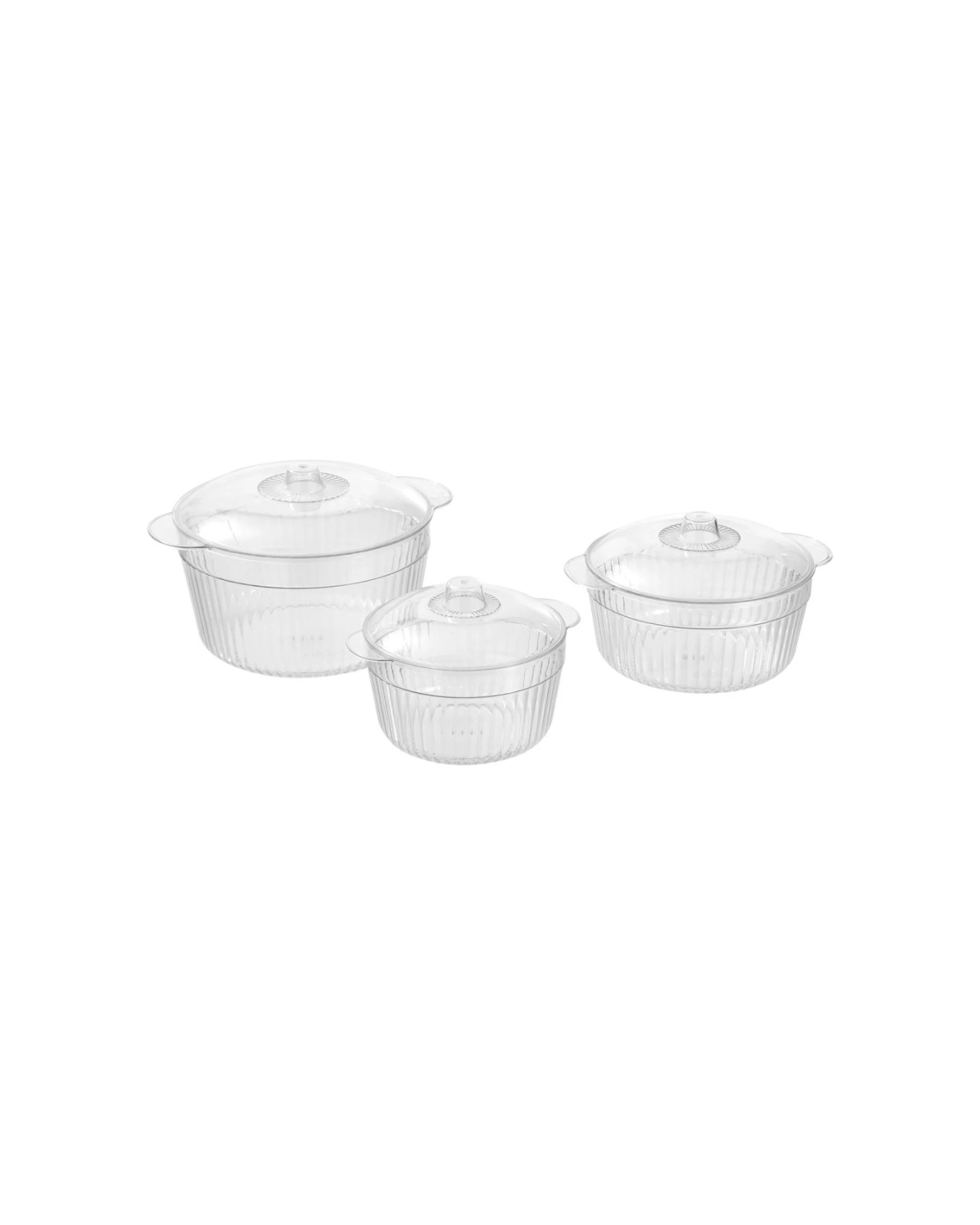6 Lemon & Lime 6pk Crystal Vista Lidded Food Storage Bowl 1.5L - Clear, 6 of 8