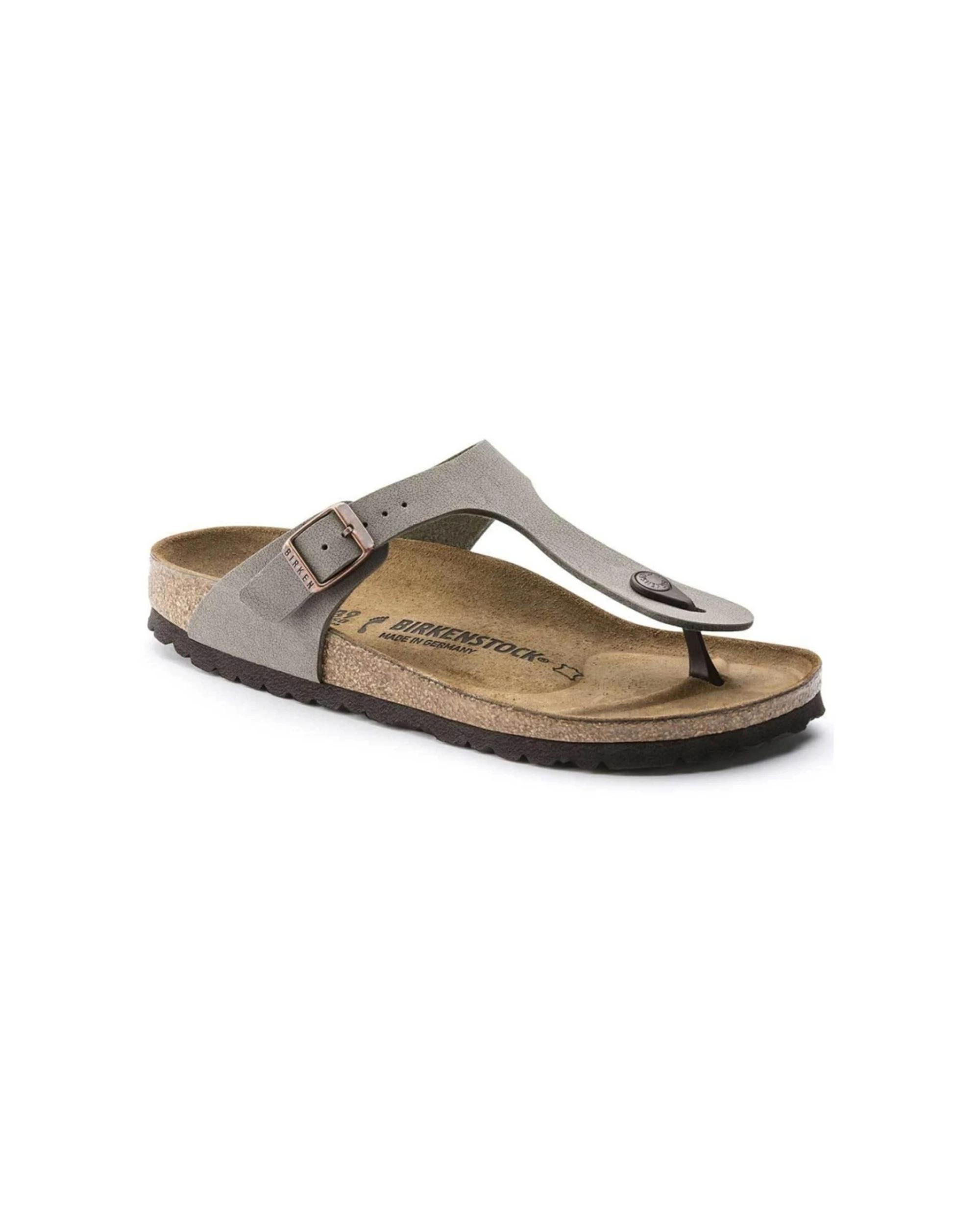 1 Birkenstock Gizeh Birko-Flor Nubuck Sandals Regular Width STONE, 1 of 4