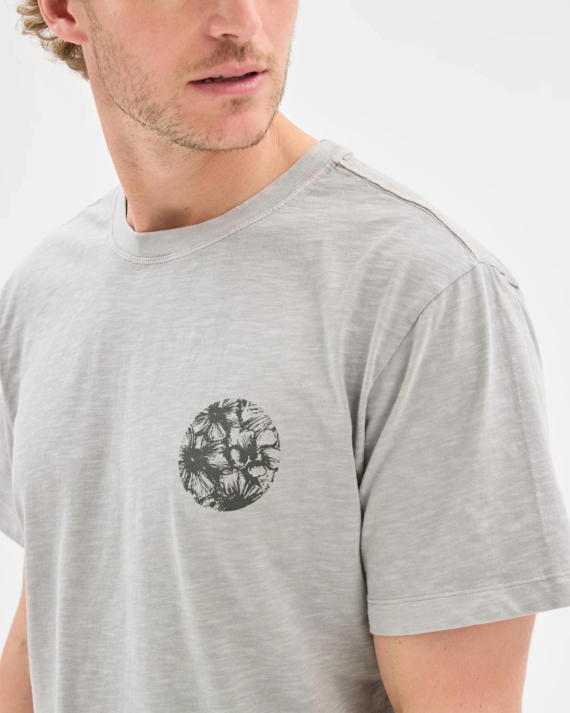 5 Target Australian Cotton Floral Print T-Shirt GREY, 5 of 6