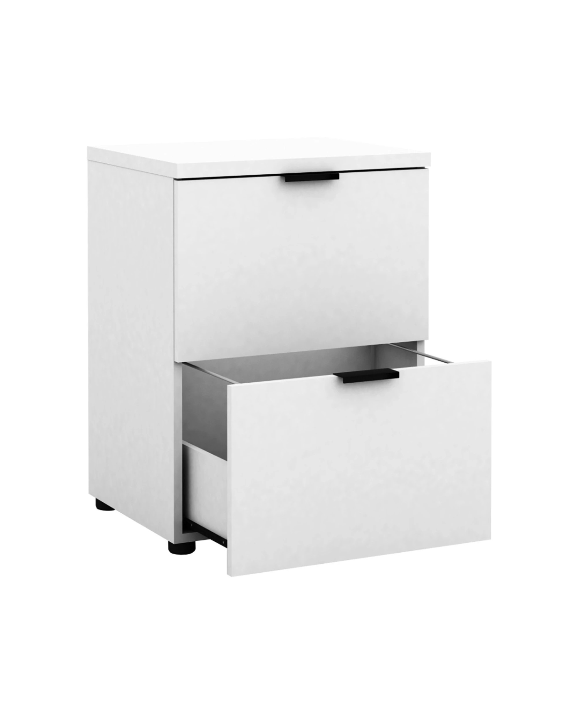 3 Alpine Bay Rico 2 Drawer Filing Cabinet Office Storage Unit - White, 3 of 4
