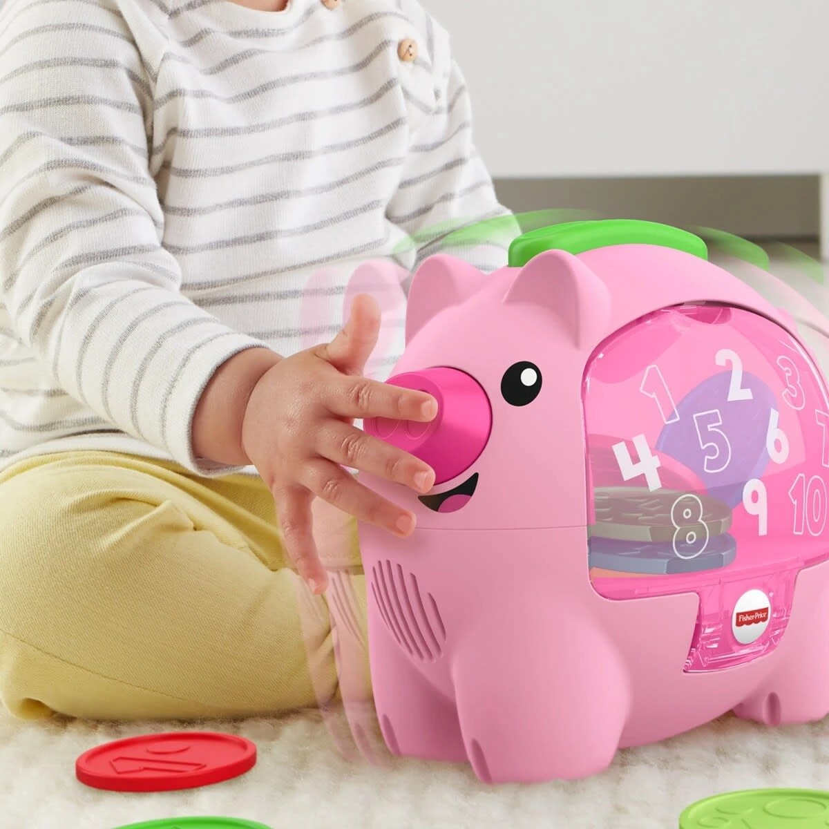 5 Fisher-Price Laugh and Learn Count and Rumble Piggy Bank, 5 of 8