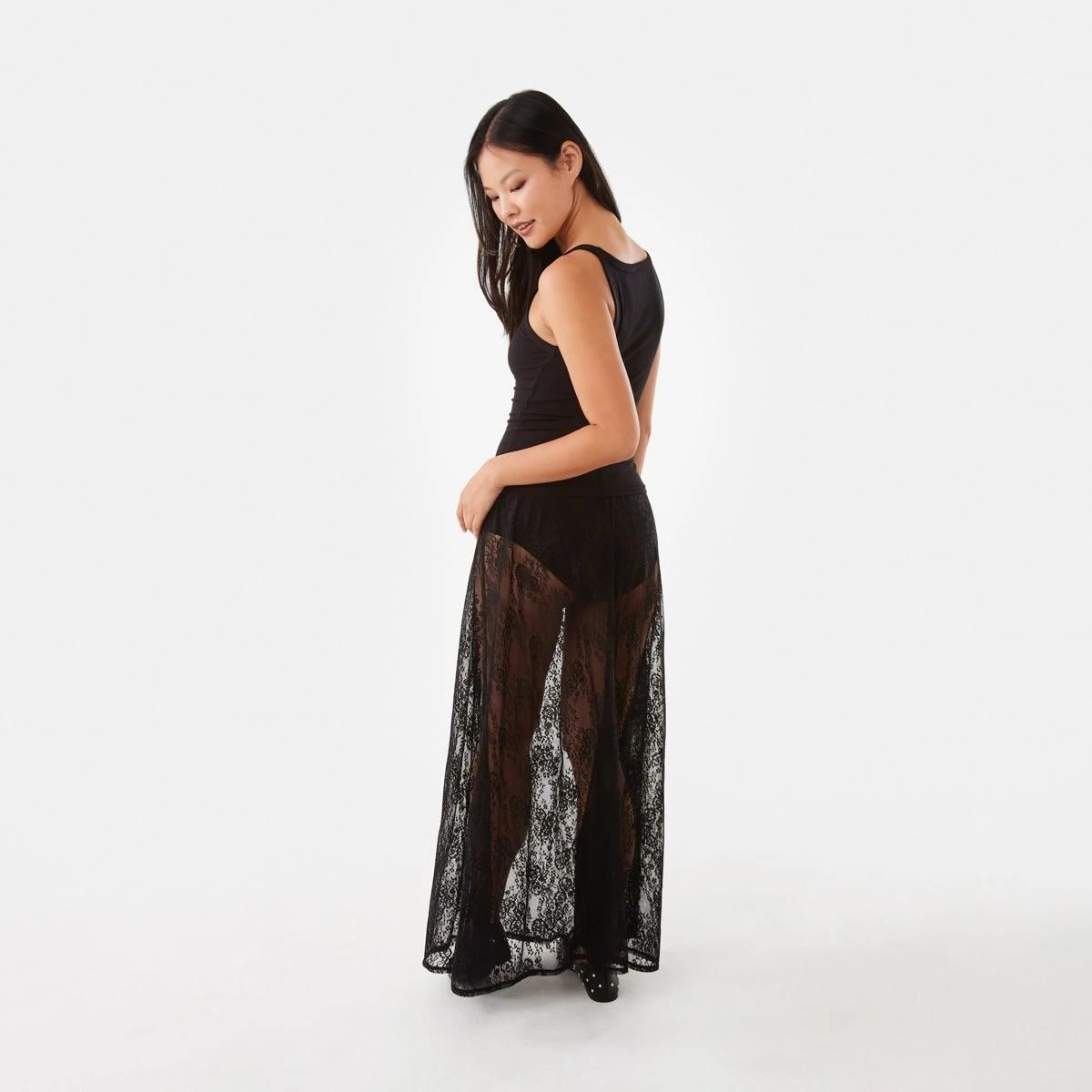 4 Sleeveless Rib Scoop Tank Black, 4 of 6