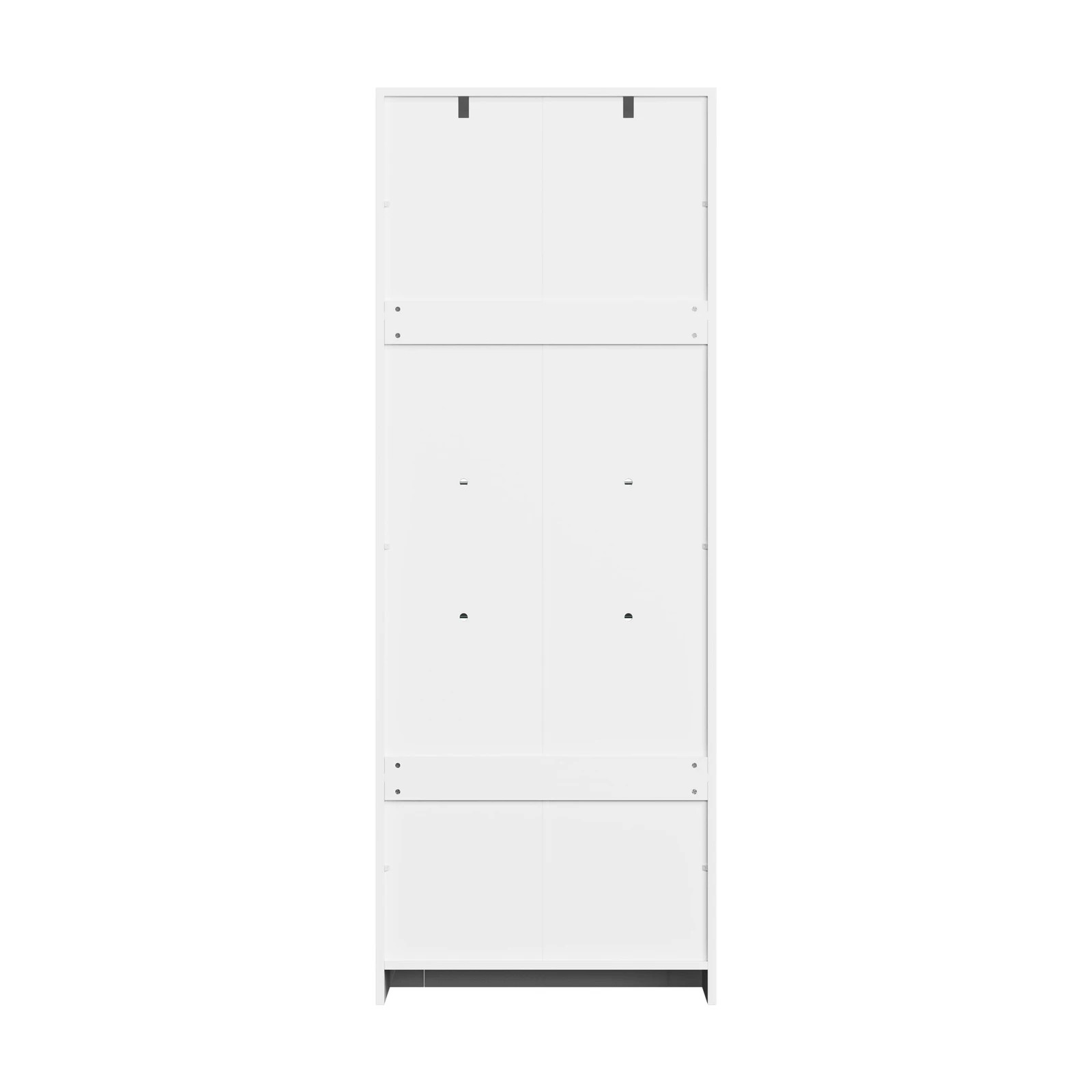 8 Oikiture 2PCS Display Cabinet Sideboard Buffet Storage Cupboard LED Light - White, 8 of 8