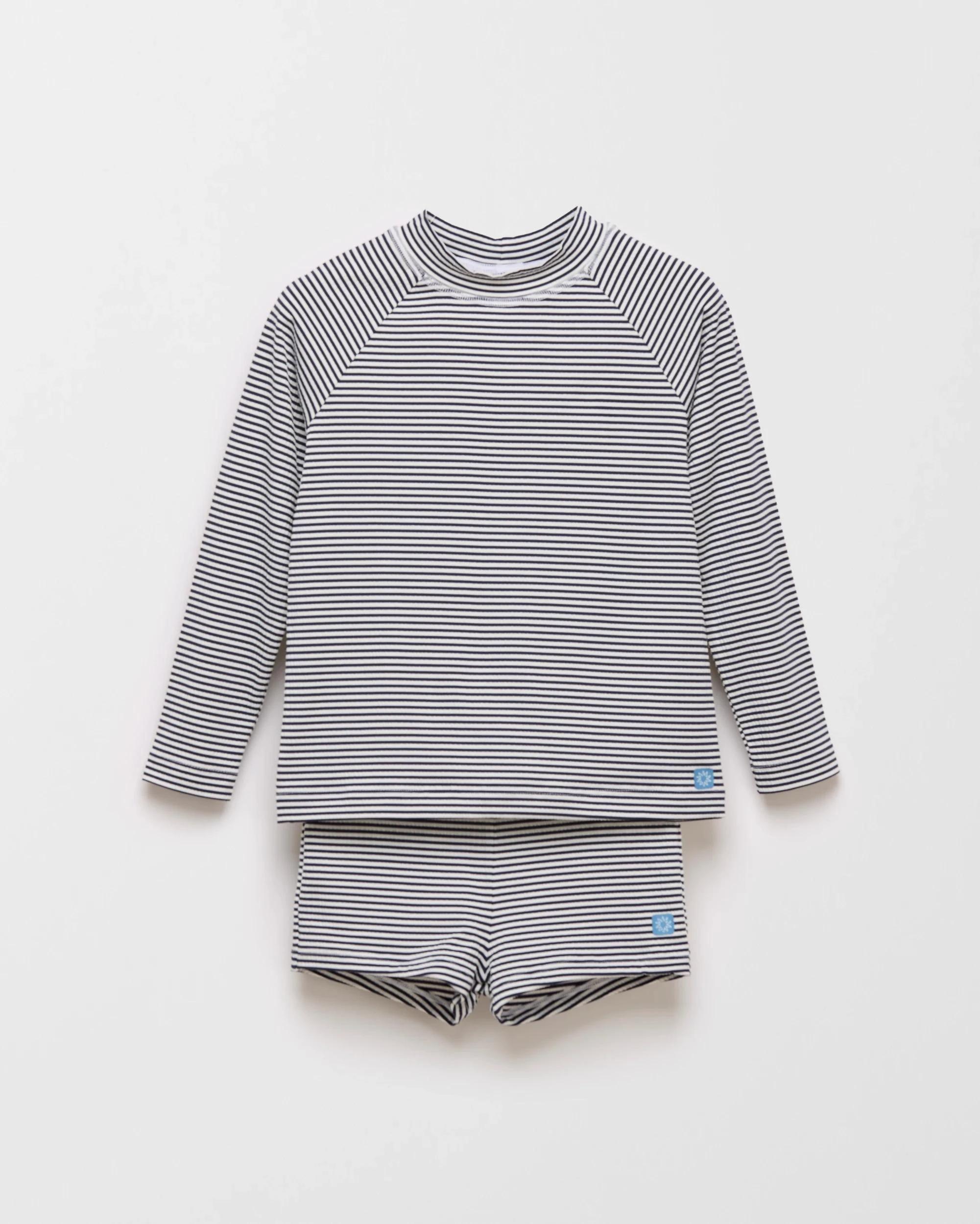 1 Target Seersucker Swim 2 Piece Set NAVY STRIPE, 1 of 2