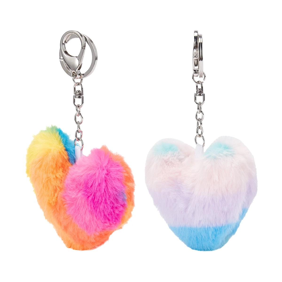 1 Fluffy Heart Keyring - Assorted, 1 of 6