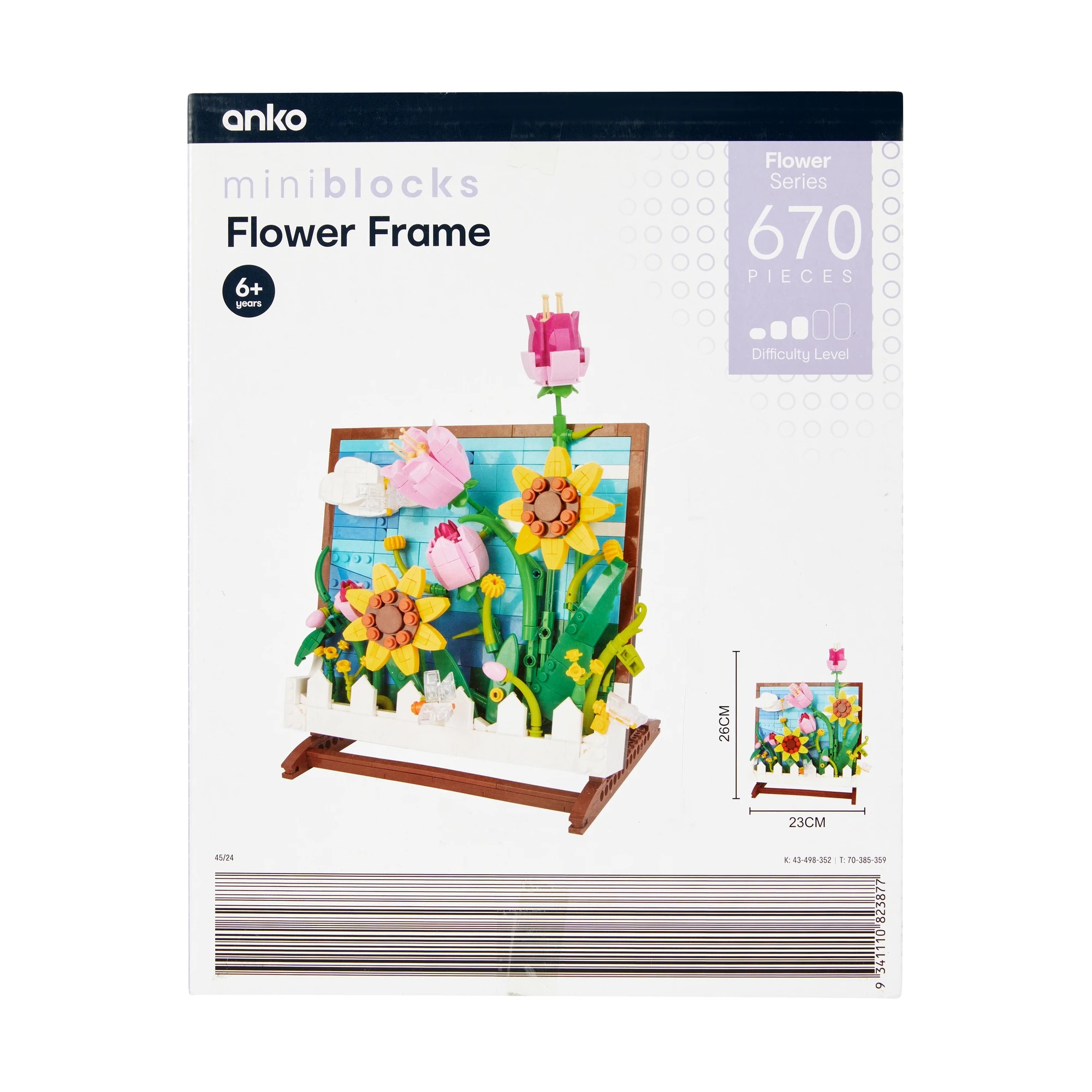 6 670 Piece Mini Blocks Flower Series: Flower Frame, 6 of 6