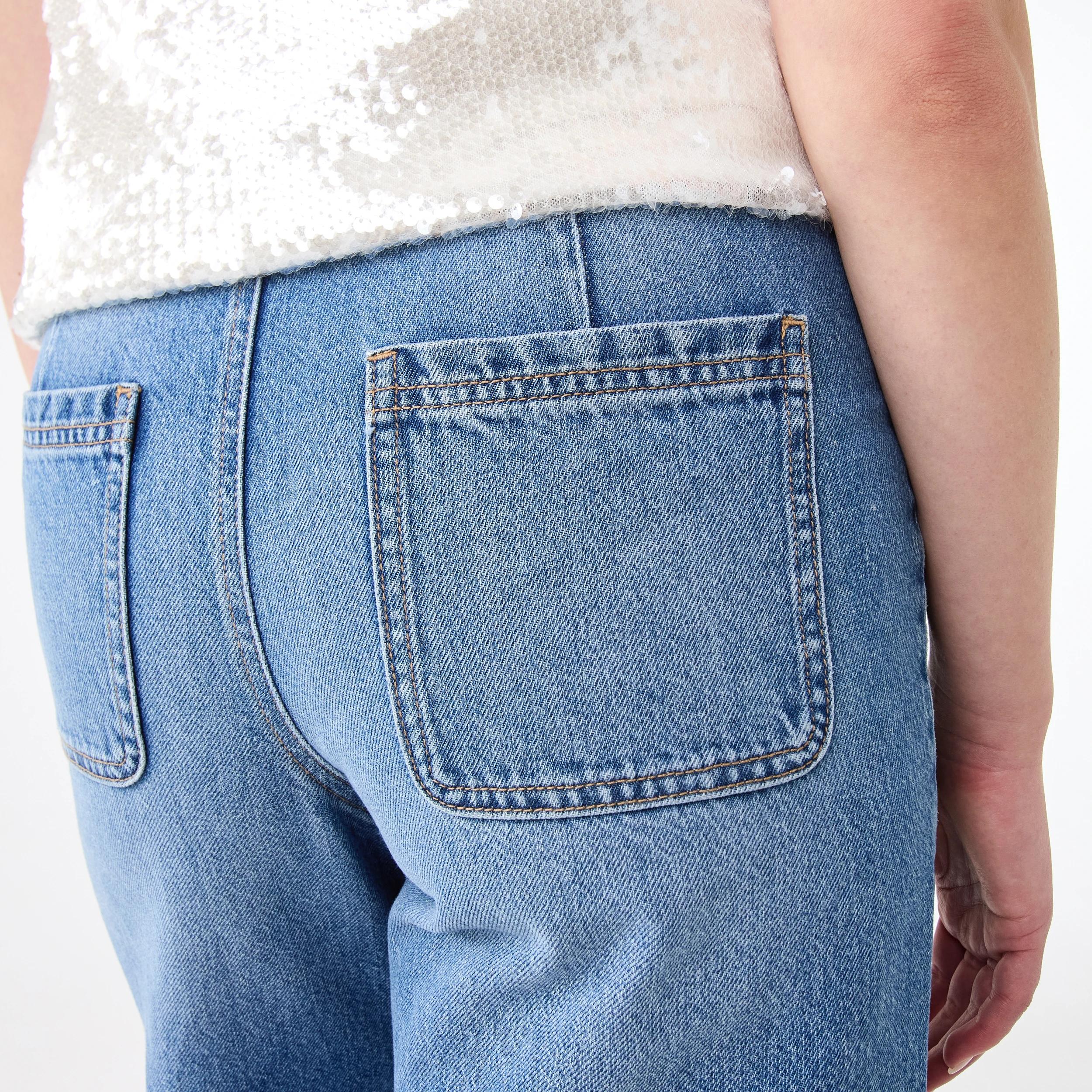 8 Wide Leg Pocket Jeans MID WASH, 8 of 8