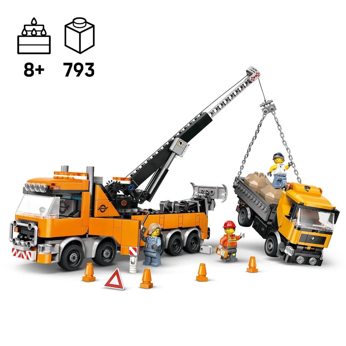 10 LEGO City Heavy-Duty Recovery Tow Truck with Crane 60467, 10 of 11