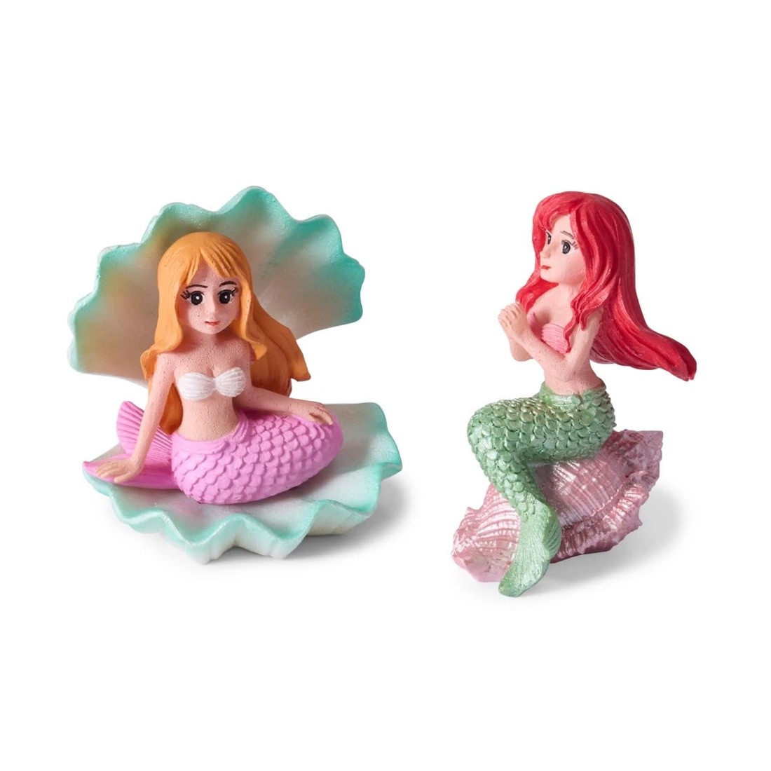 3 2 Pack Aquarium Mermaid Ornaments, 3 of 10