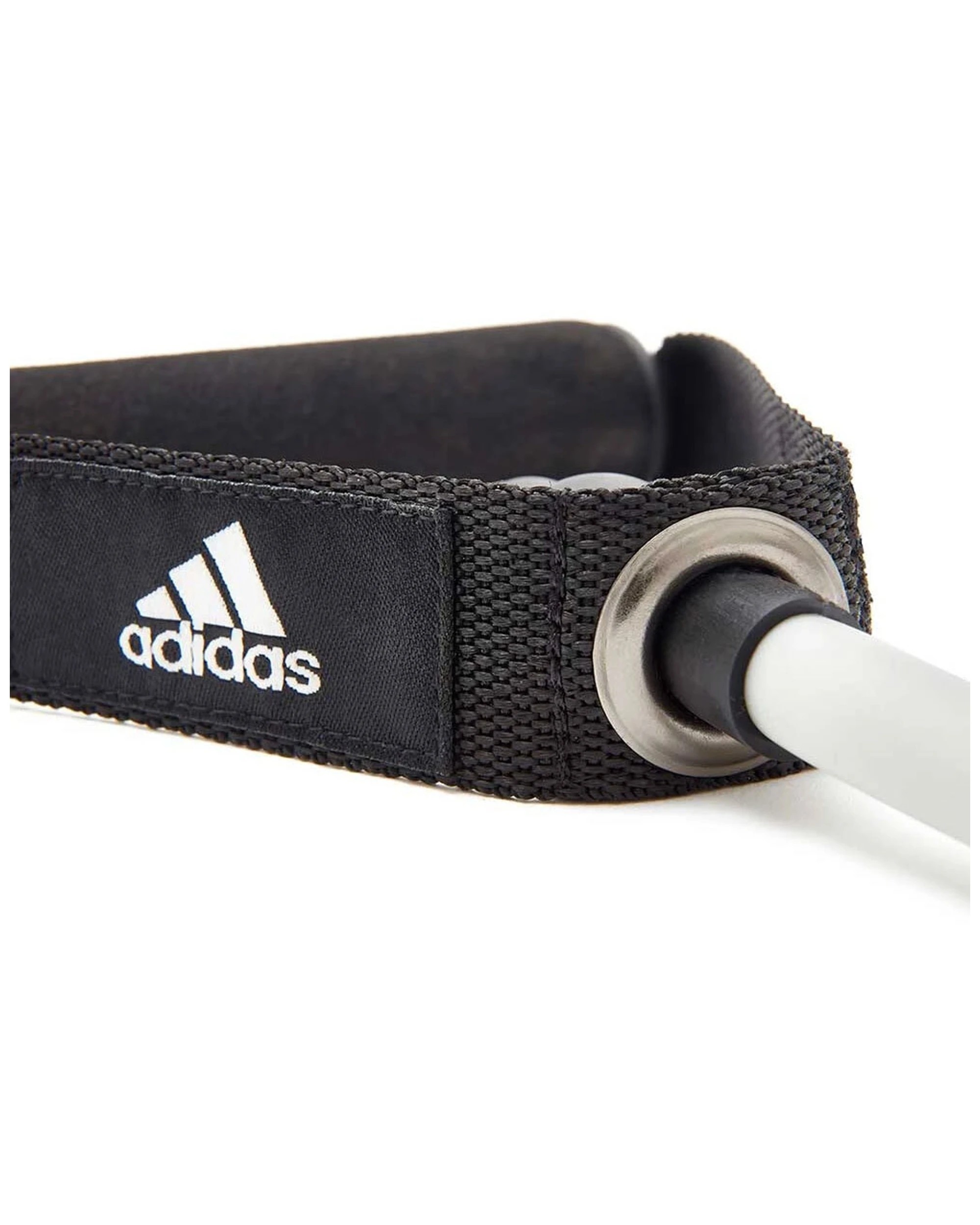 3 Adidas Resistance Tube - Level 2 Comfort Grip Handles Upper And Lower Body - Grey, 3 of 6
