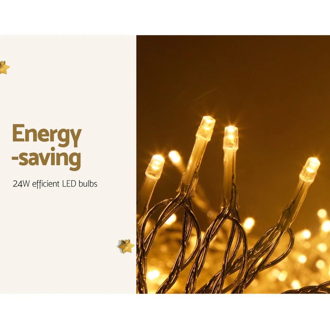 4 Jingle Jollys 100m Christmas Lights String Light 500 Led
 - White, 4 of 10