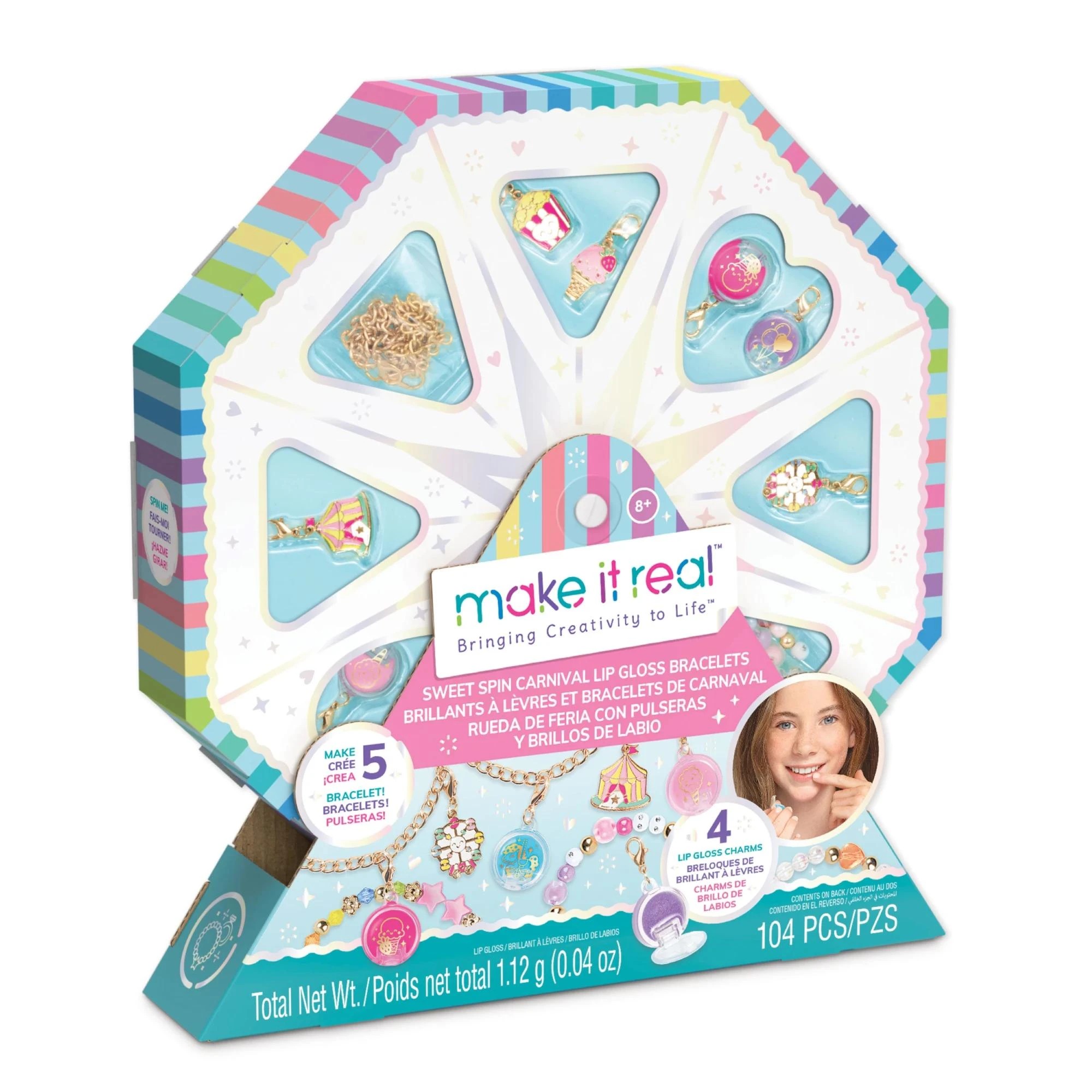 1 Make It Real - Sweet Spin Lip Gloss Charm Bracelet - Multi, 1 of 5