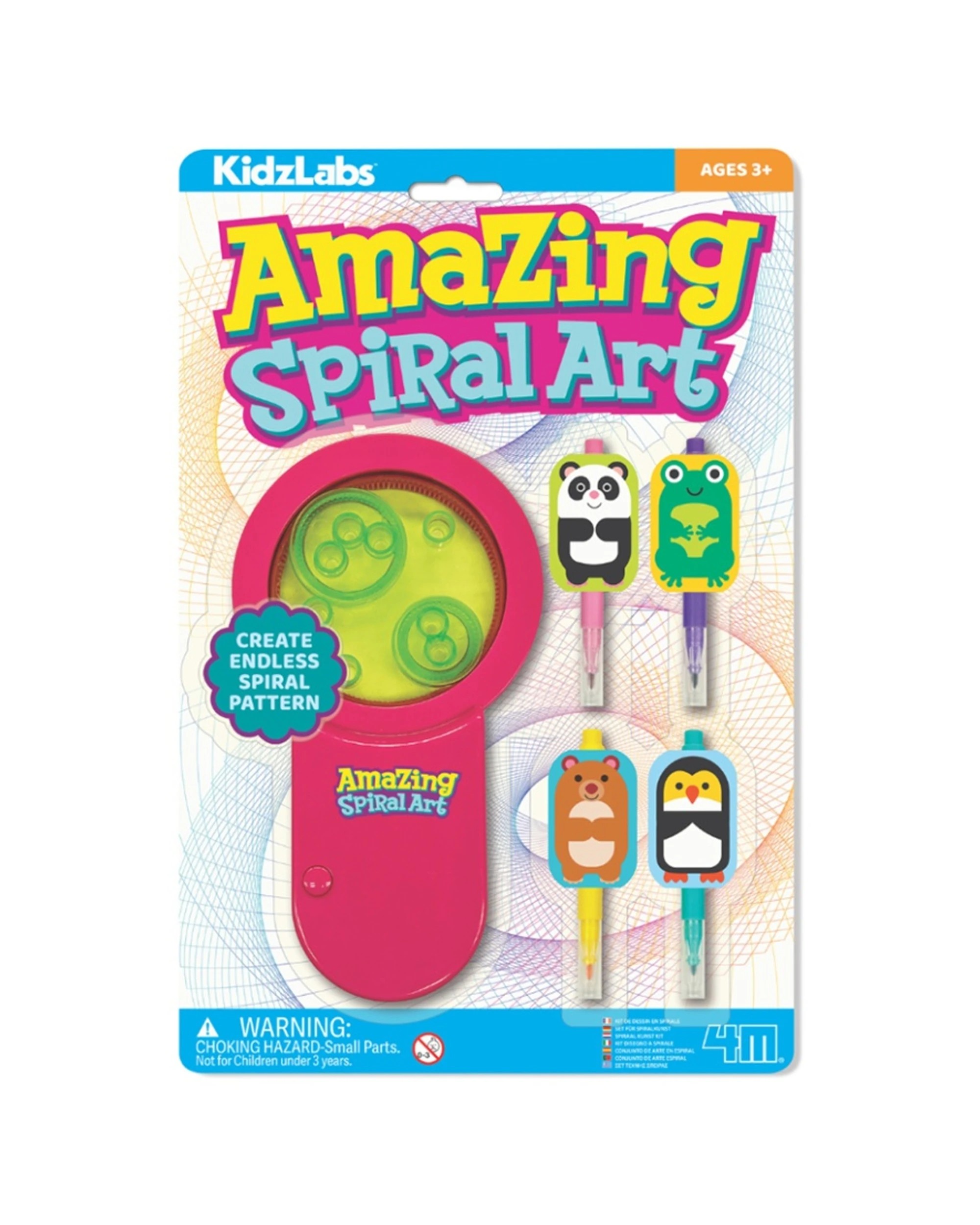 1 4M Kidzlabs Amazing Spiral Art Drawing Kit Kids Craft, 1 of 3