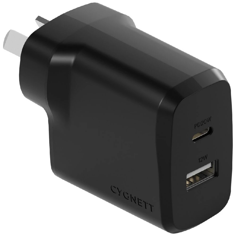 2 Cygnett RapidCharge 32W Wall Charger and Cables Bundle Black, 2 of 5