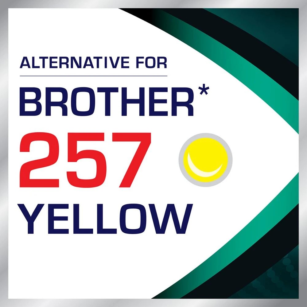2 Calidad Brother TN257 Toner Cartridge Yellow, 2 of 7