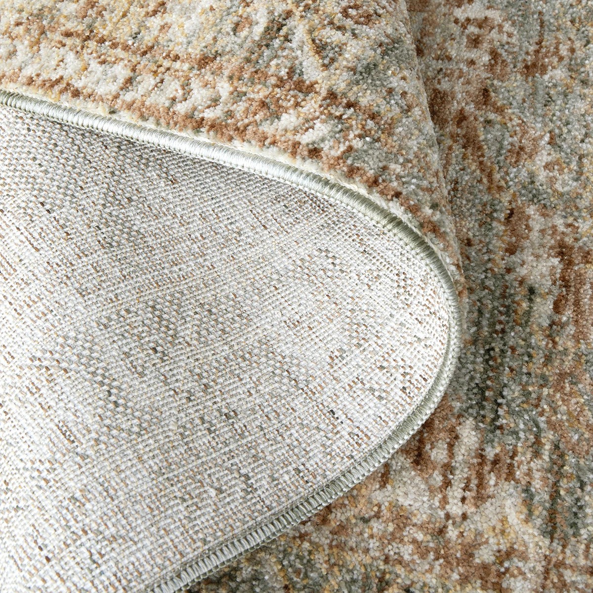 8 Common Ground Rugs Aegean Josie 400x80cm - Large Runner Power Loomed Rug - Green, 8 of 9