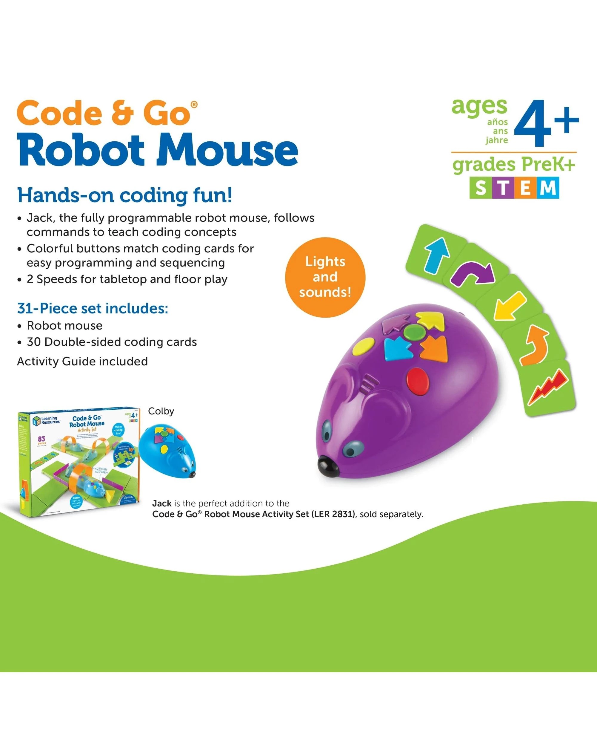 6 Learning Resources Code and Go Robot Mouse, 6 of 7
