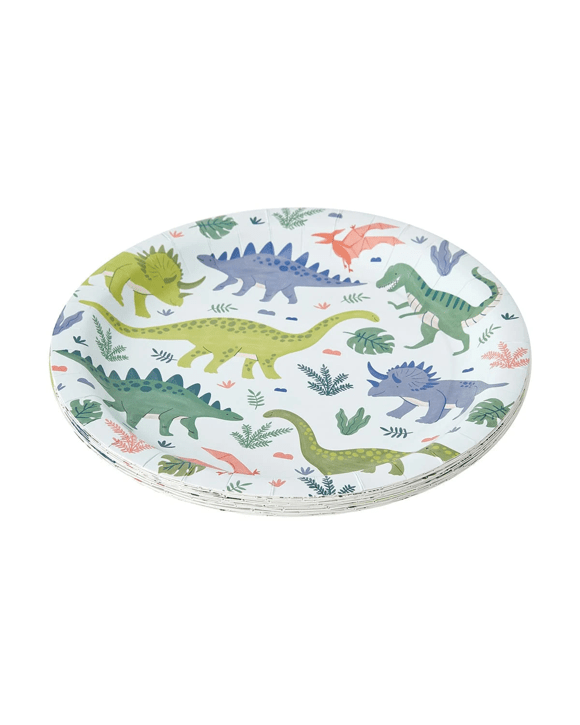 16 Pack Dino Paper Plates
