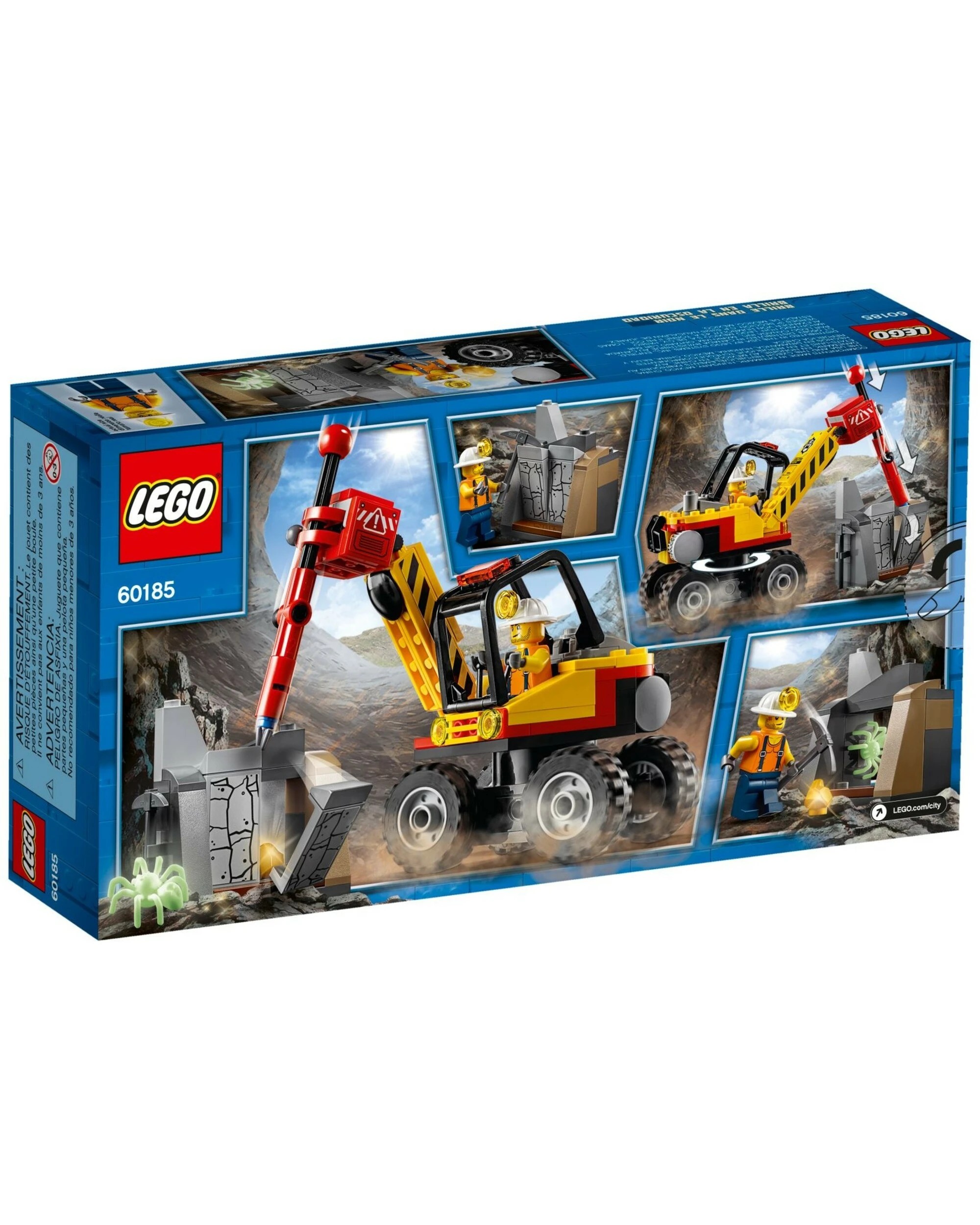 2 LEGO 60185 Mining Power Splitter: Excavator Toy with Gold Nugget, 2 of 5