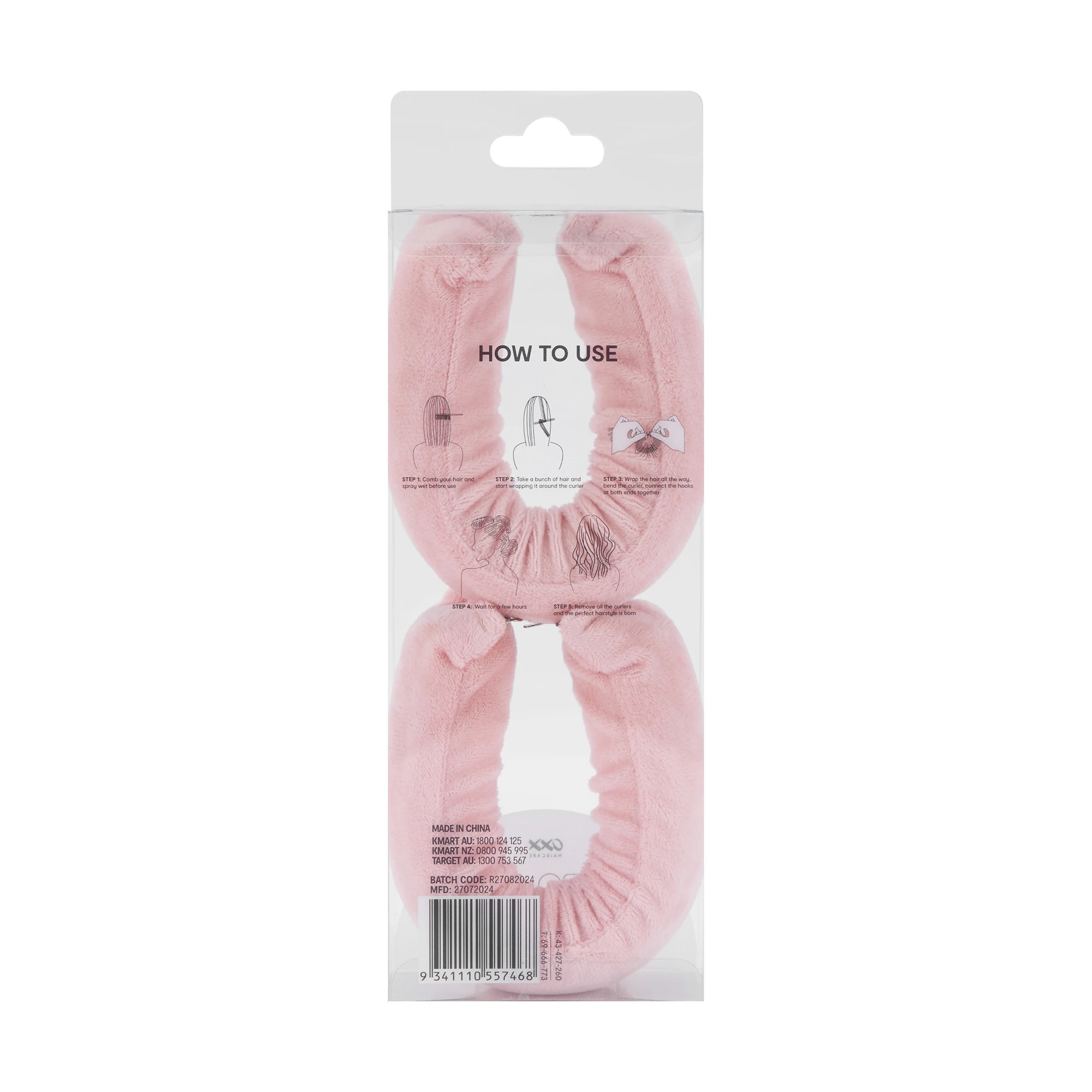 6 OXX Haircare 2 Piece Jumbo Flexi Rollers - Pink, 6 of 6