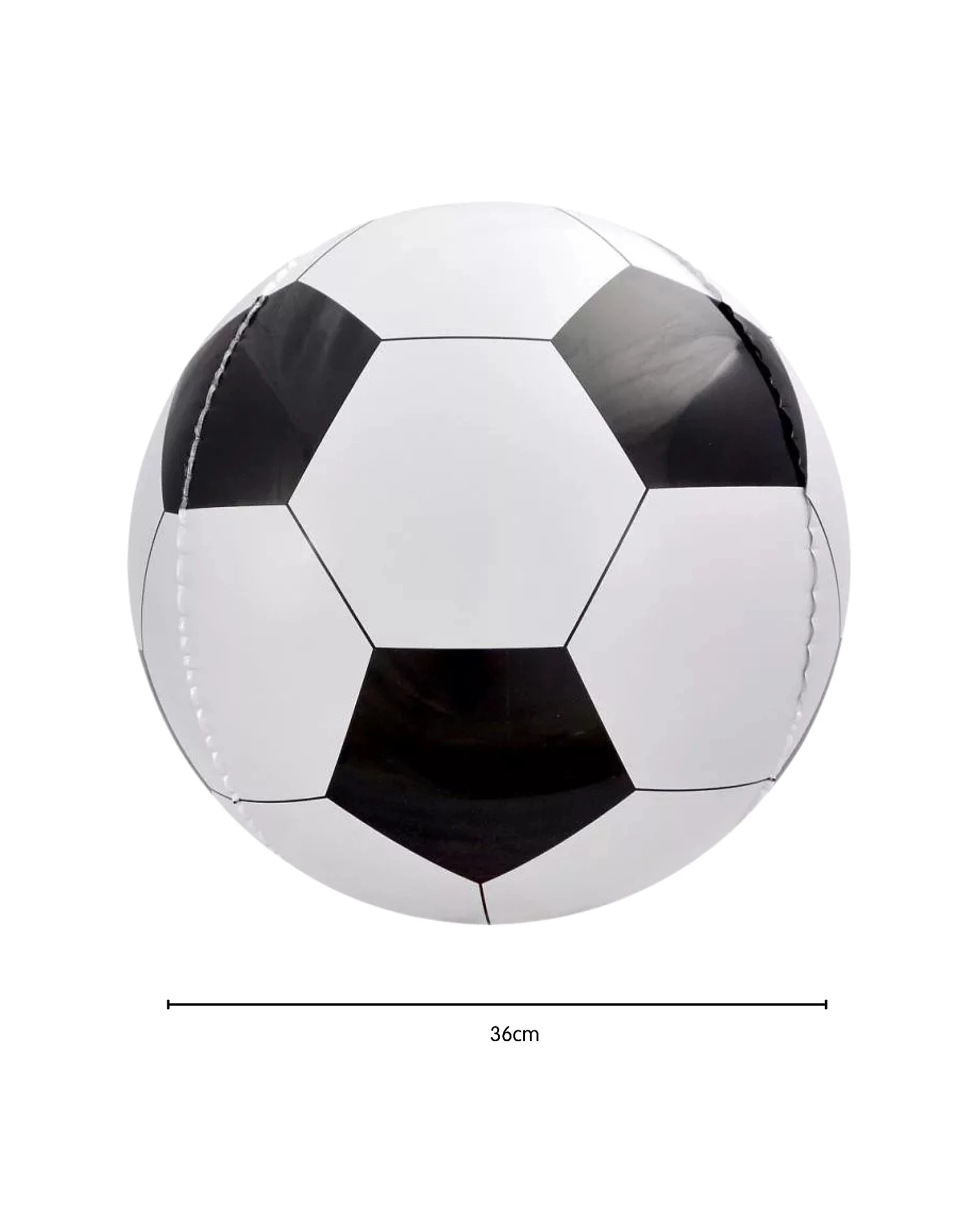 2 Alpen 4D Foil Soccer Ball Helium Balloon - Black, 2 of 4