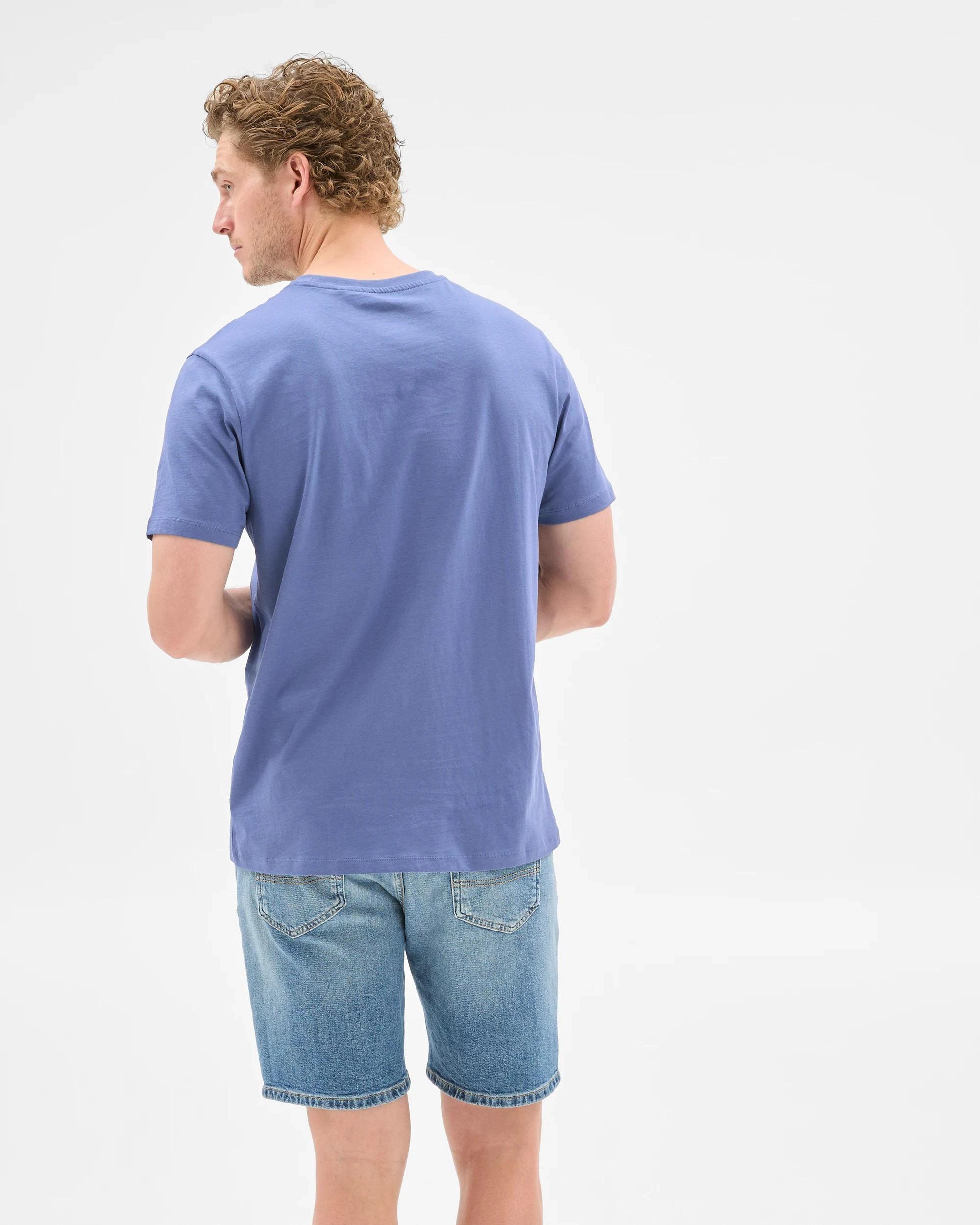 6 Target Australian Cotton Crew T-Shirt BLUE / GREY, 6 of 6