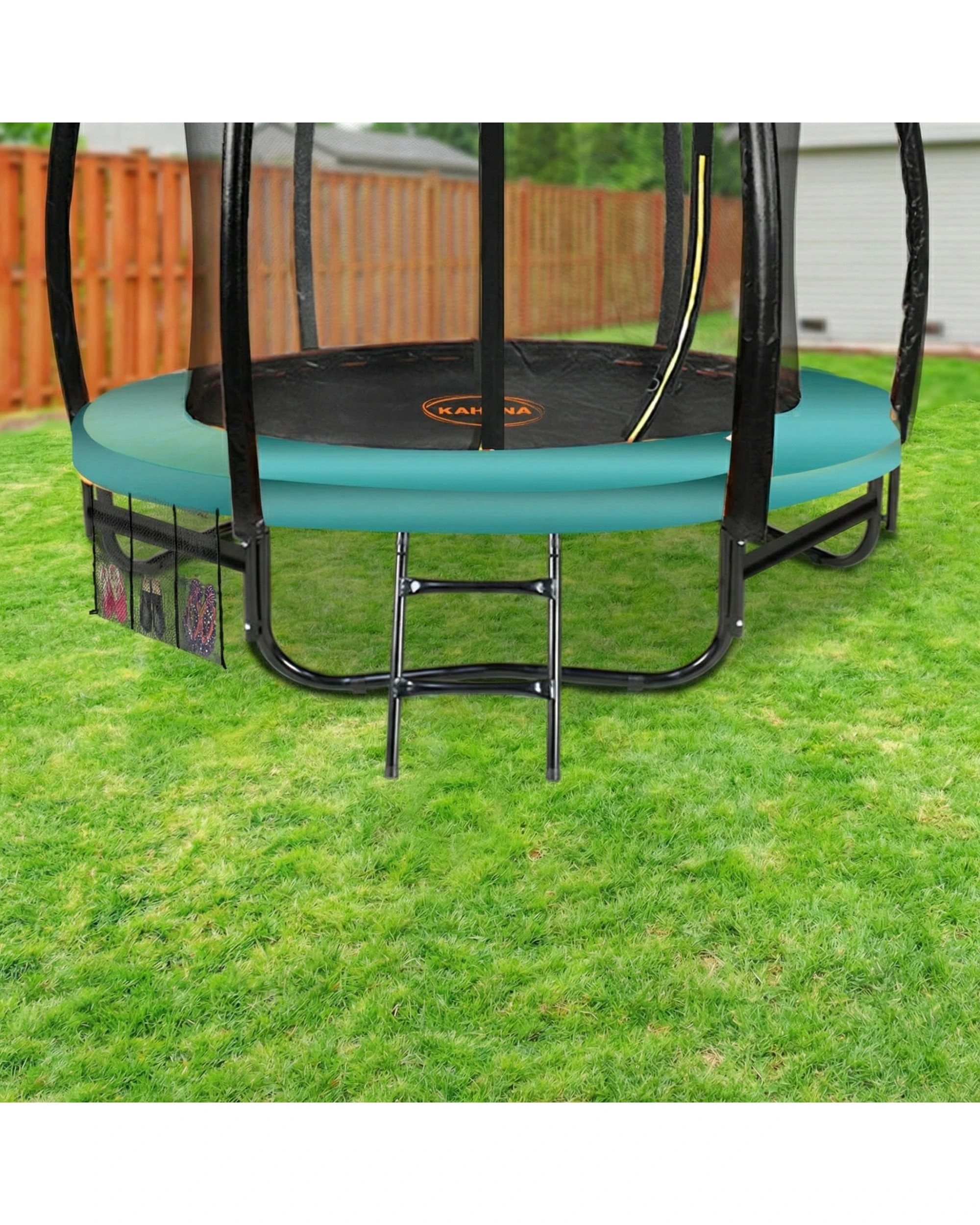 5 Kahuna 10ft Trampoline with Roof in Green, 5 of 5