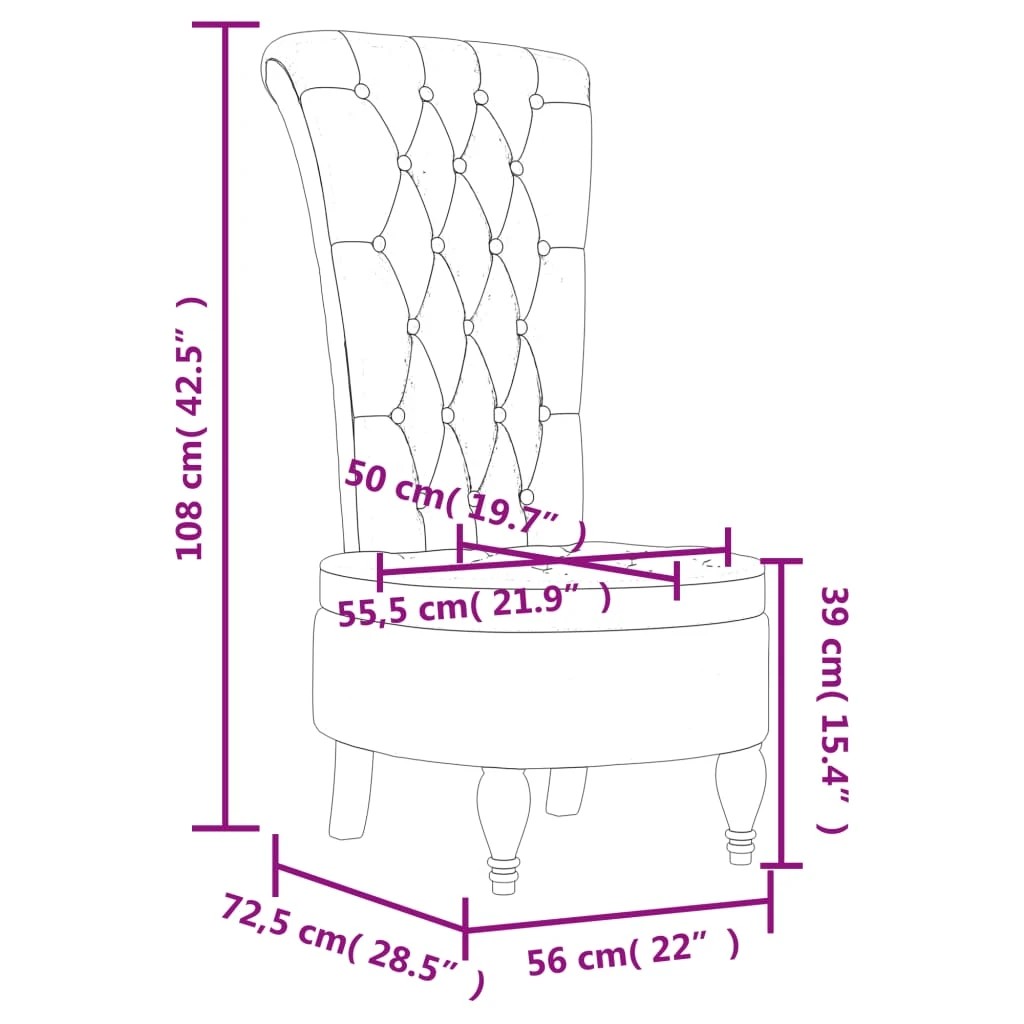 8 Vidaxl Chair - Light grey, 8 of 8