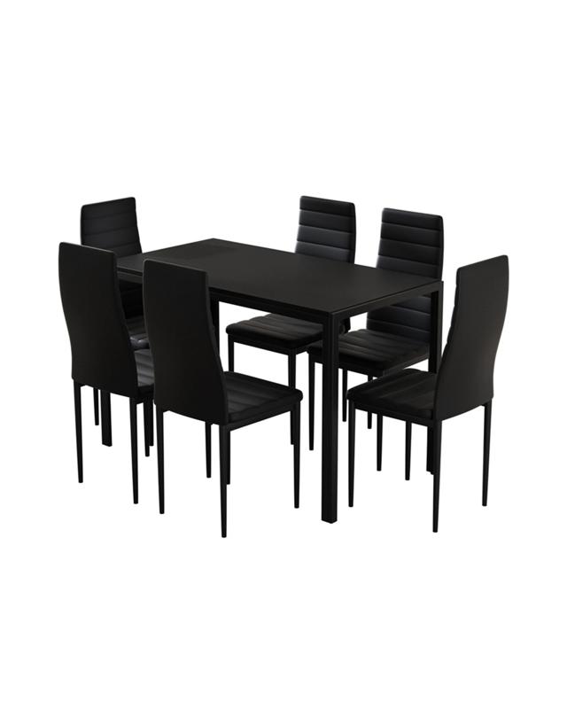 Artiss Dining Chairs and Table Dining Set 6 Chair Set Of 7 - B