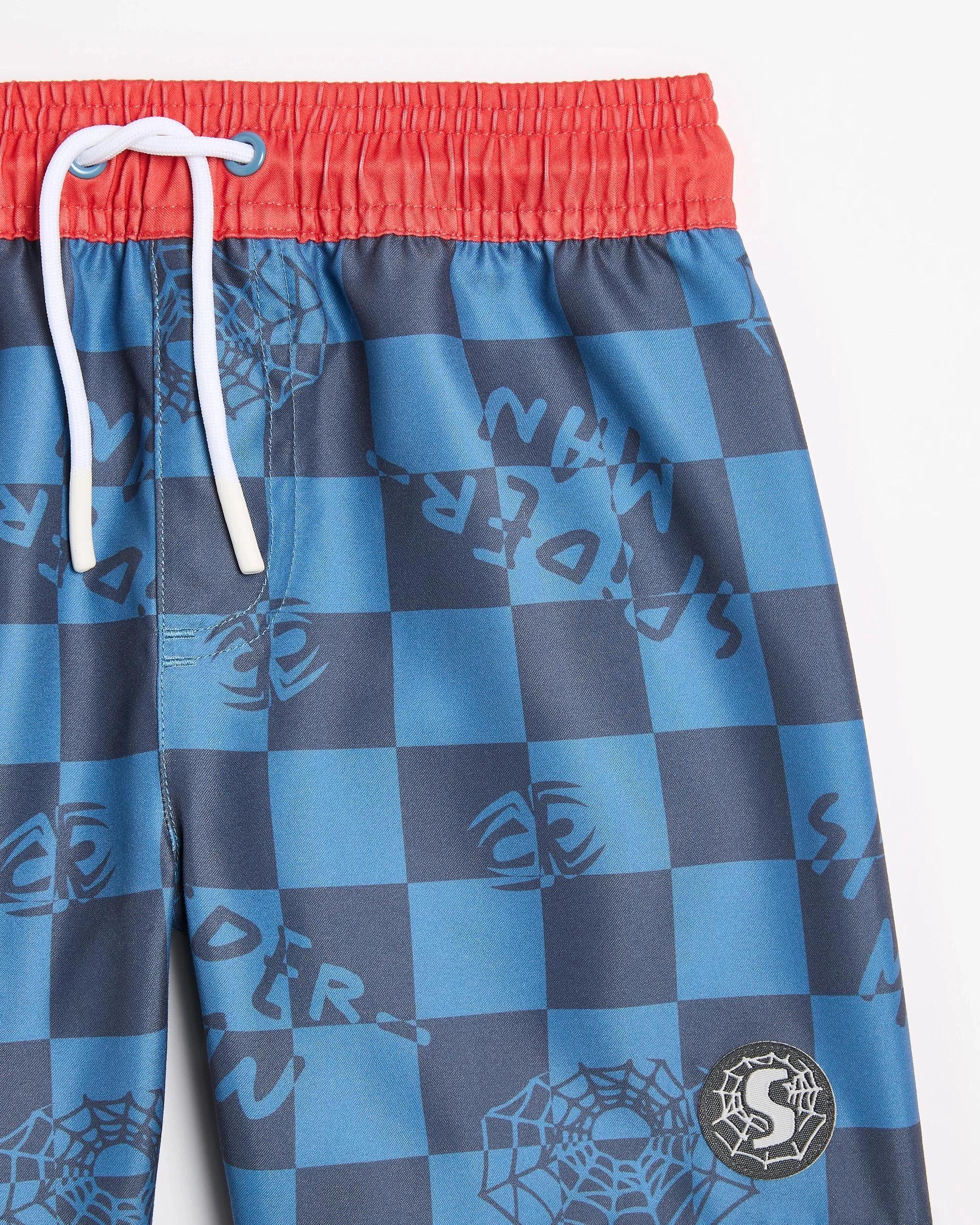 2 Spider-Man Swim Boardshorts BLUE, 2 of 3