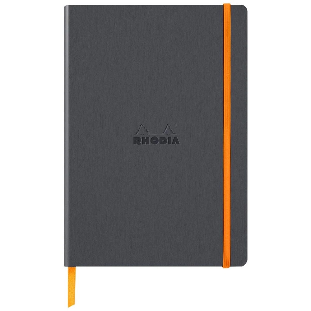 1 Rhodia A5 Rhodiarama Dot Grid Notebook Grey 160 Pages, 1 of 3