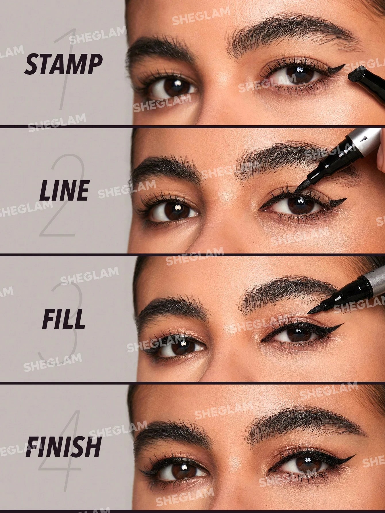 2 SHEGLAM Wing It Waterproof Liner Duo - Black, 2 of 6