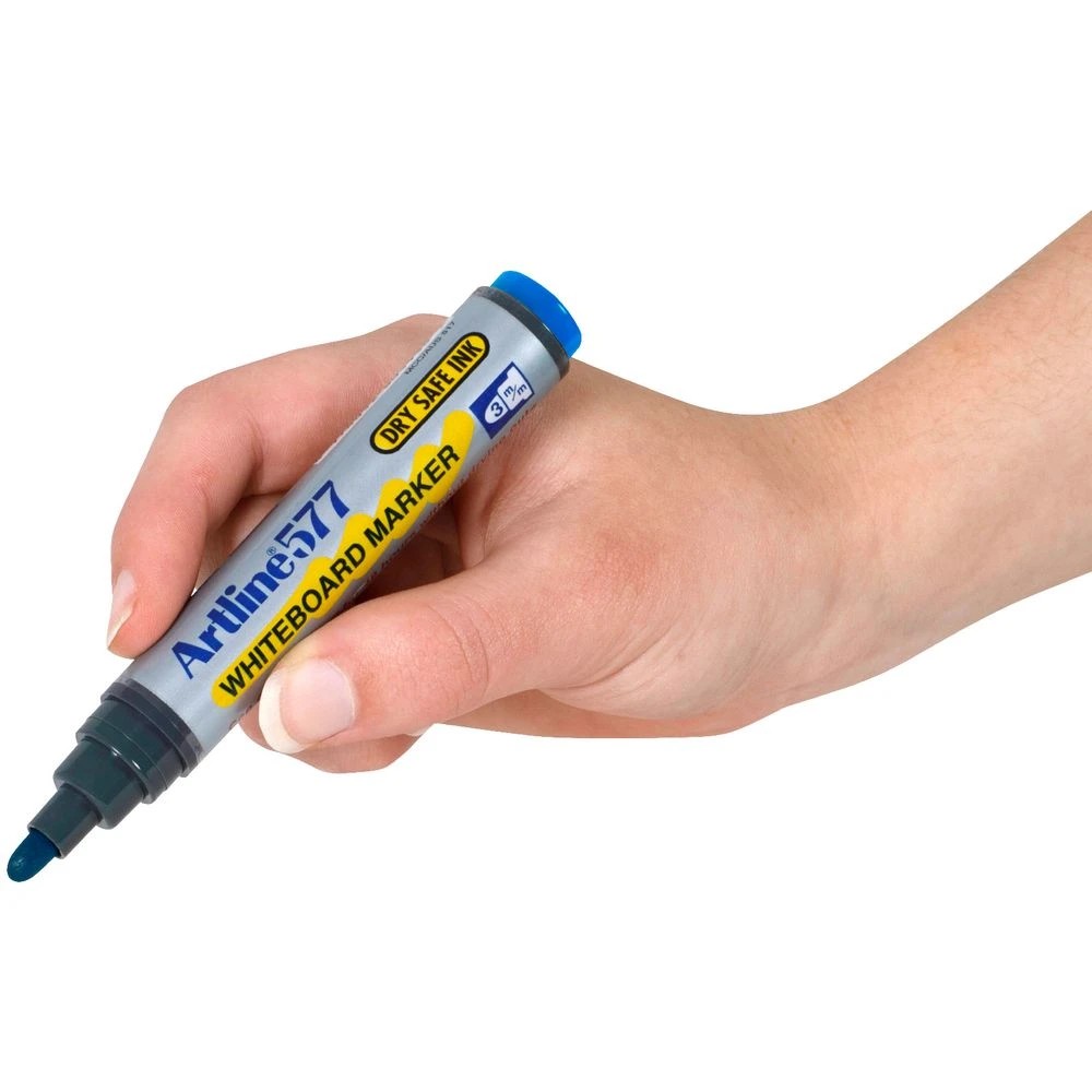 2 Artline 577 Whiteboard Marker Bullet Blue, 2 of 3
