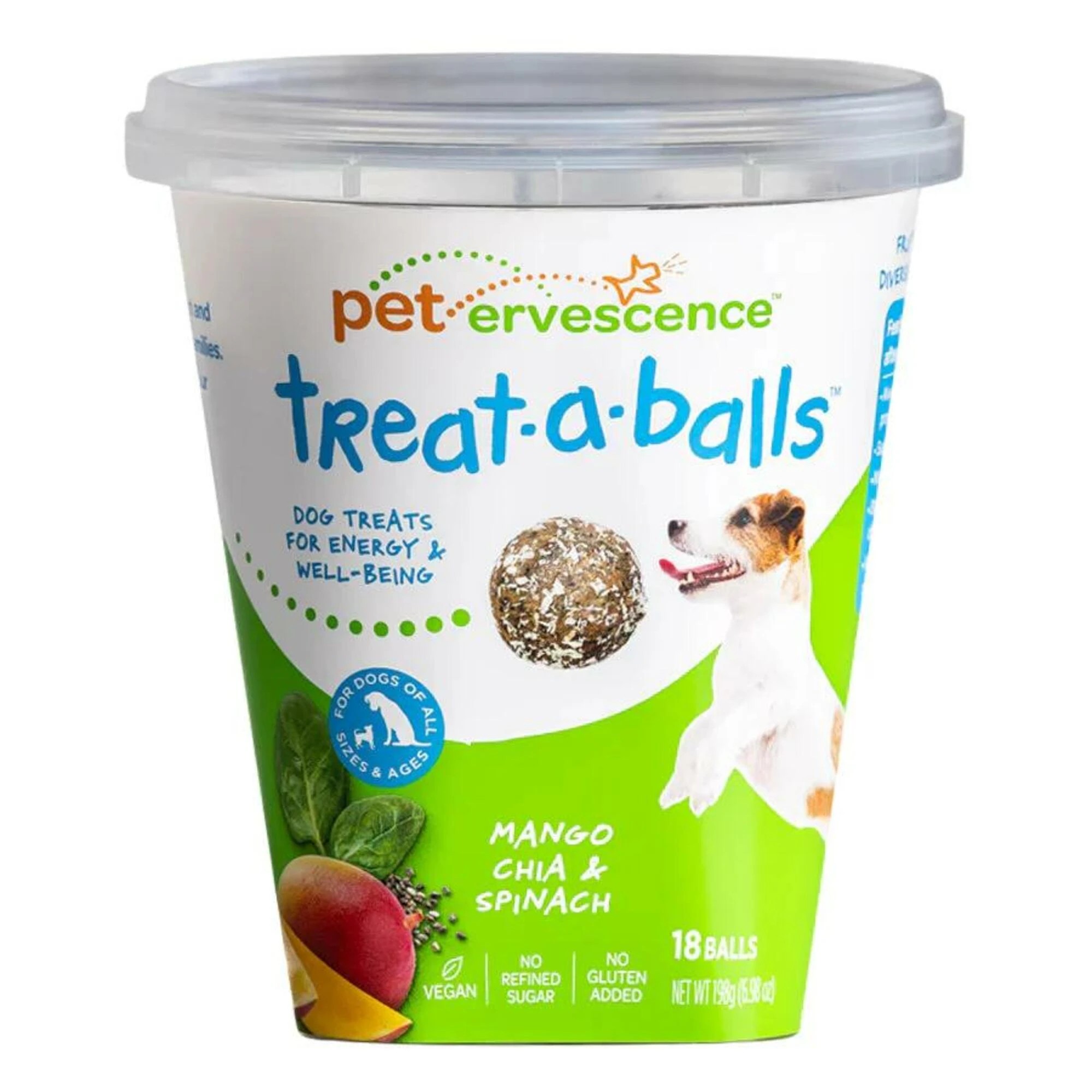 1 Petervescence Treat A Balls Mango Chia And Spinach Dog Treats 198g, 1 of 1