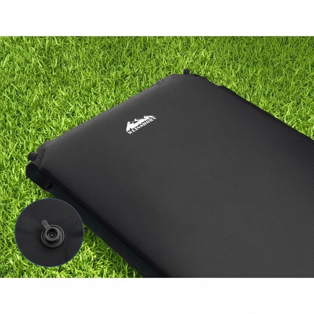 4 Weisshorn Self Inflating Mattress Camping Sleeping Mat Air Bed Pad Single - Black, 4 of 5